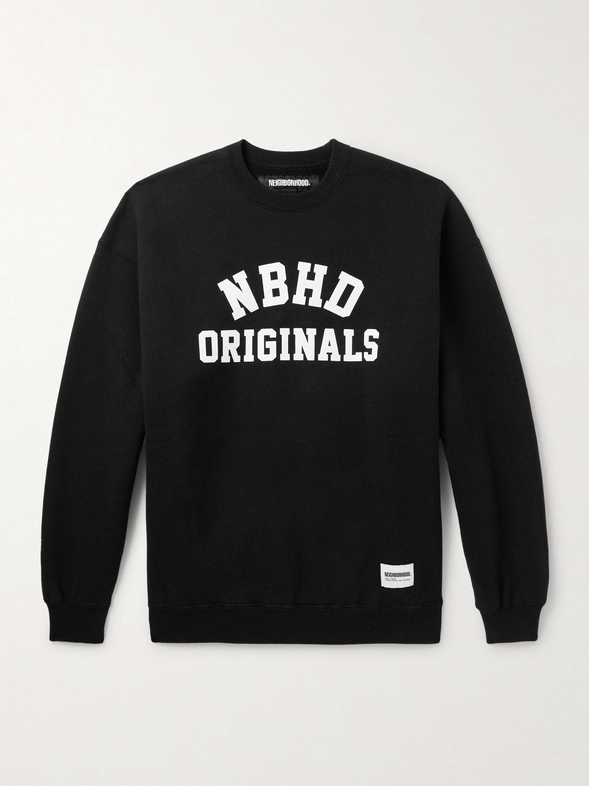 Logo-Print Appliquéd Cotton-Jersey Sweatshirt view