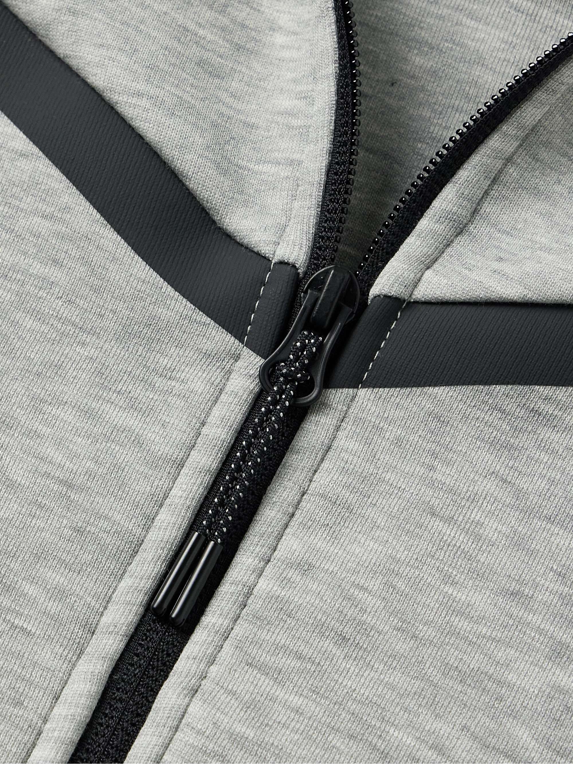 Logo-Print Cotton-Blend Tech Fleece Zip-Up Hoodie view