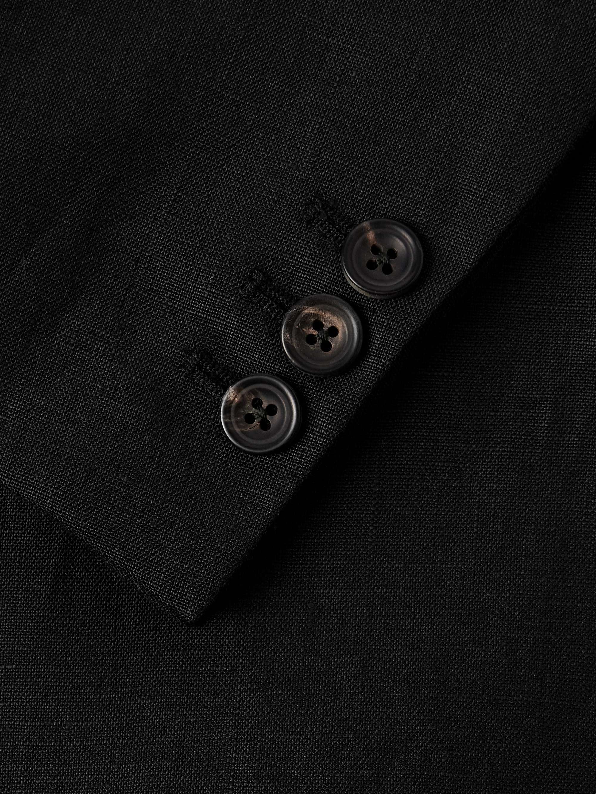 Waverly Slim-Fit Double-Breasted Linen Suit Jacket view