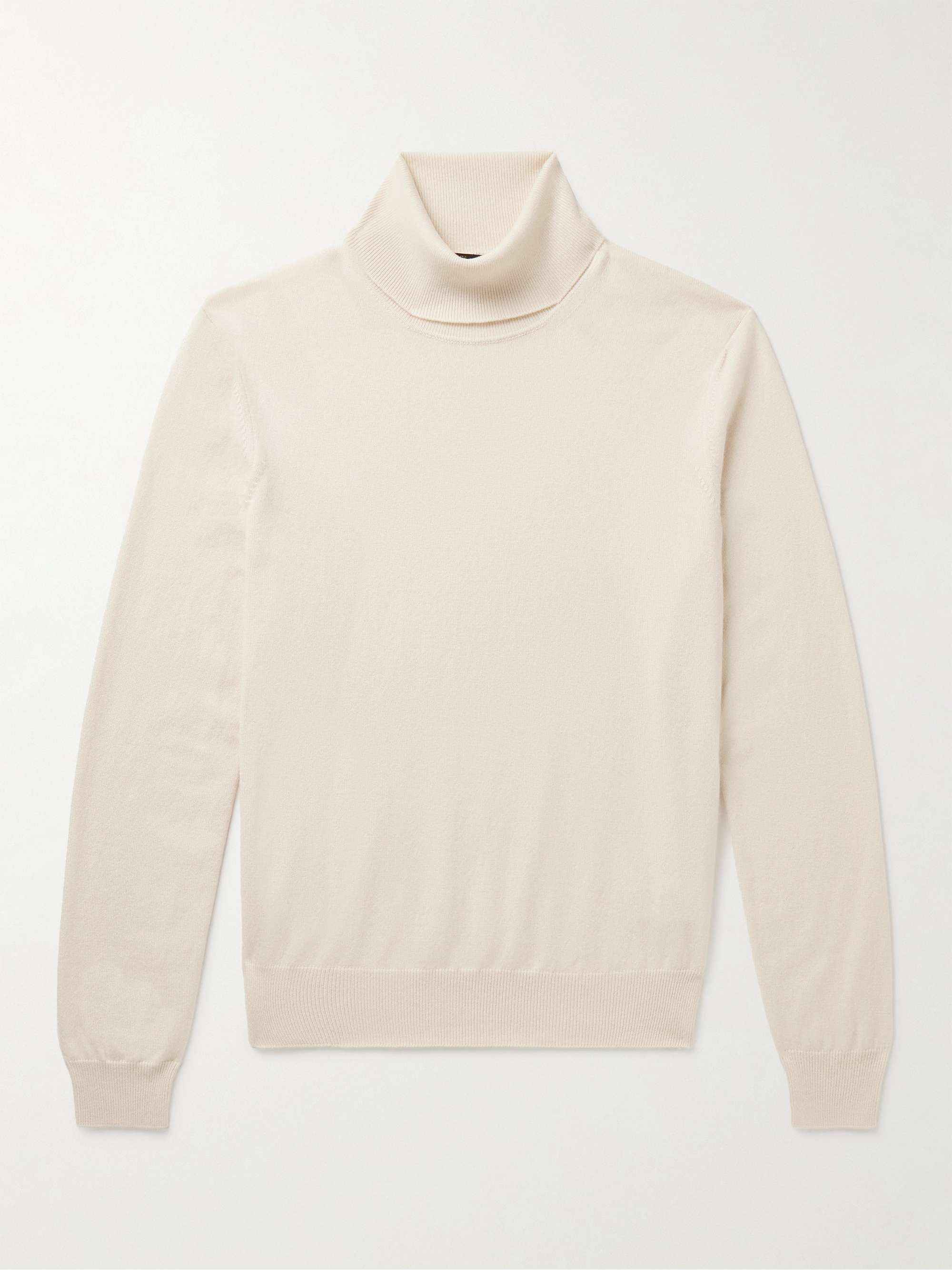 Slim-Fit Baby Cashmere Rollneck Sweater view