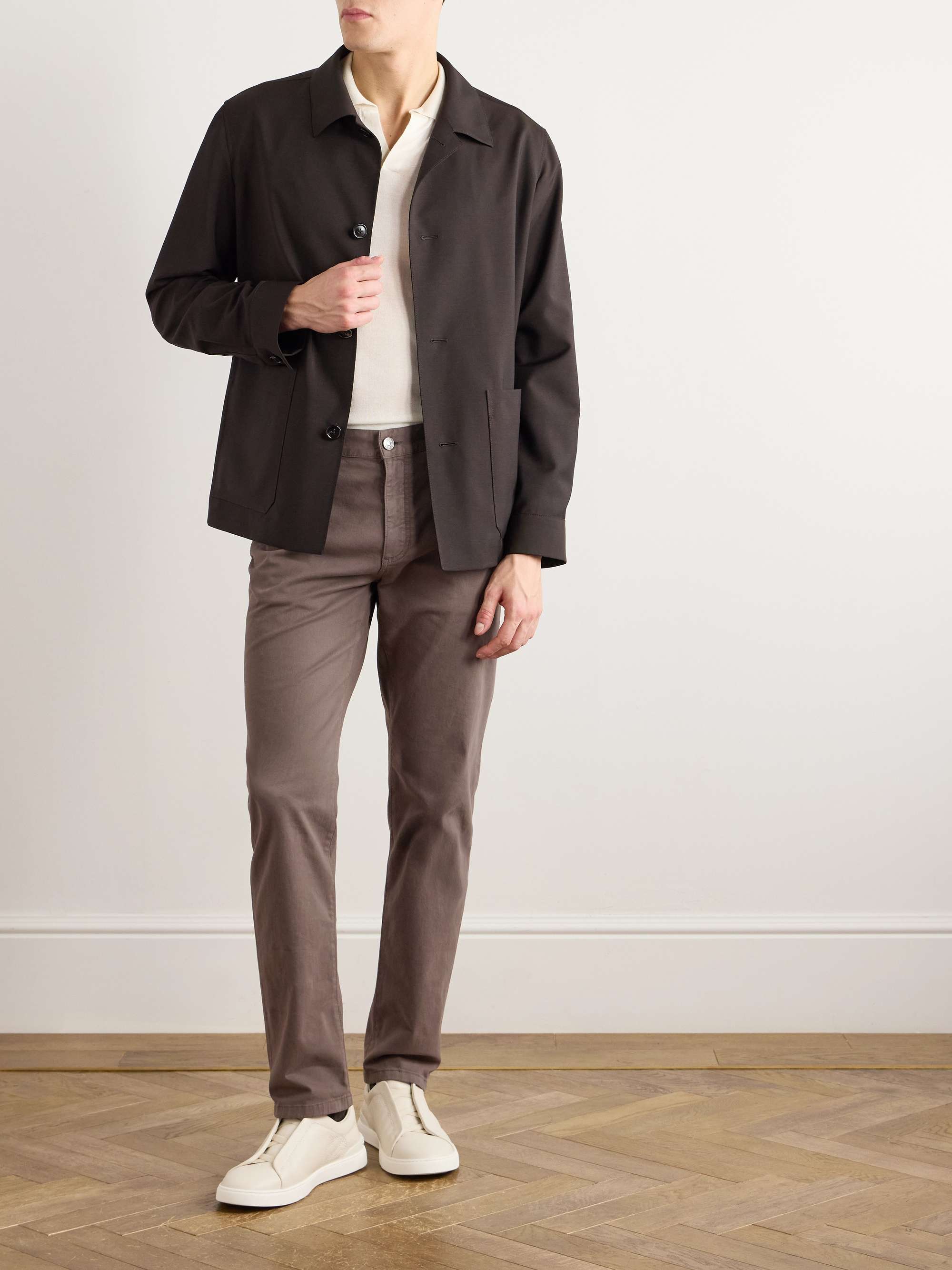 City Slim-Fit Garment-Dyed Jeans view