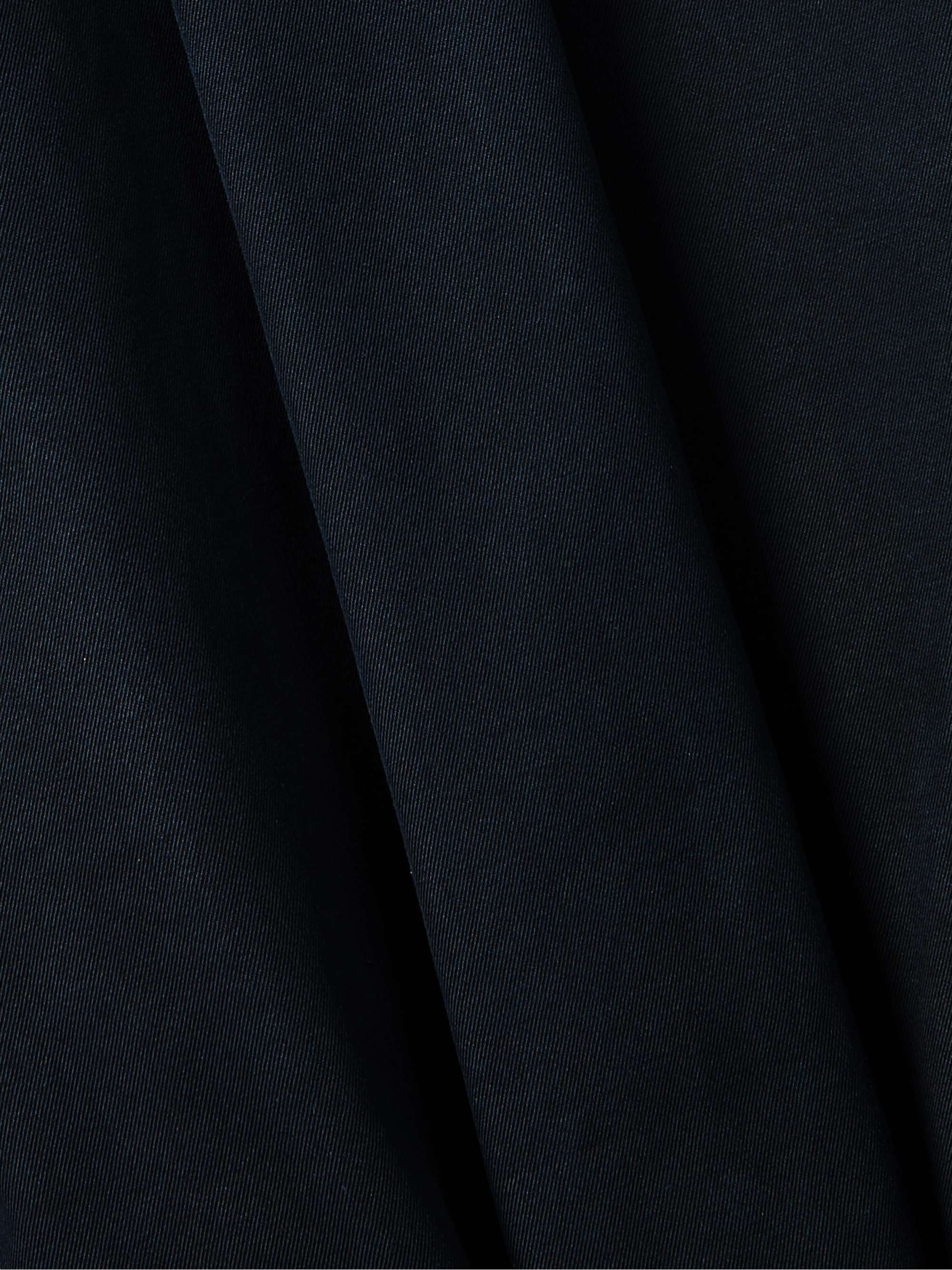 Belted cotton-twill midi dress view