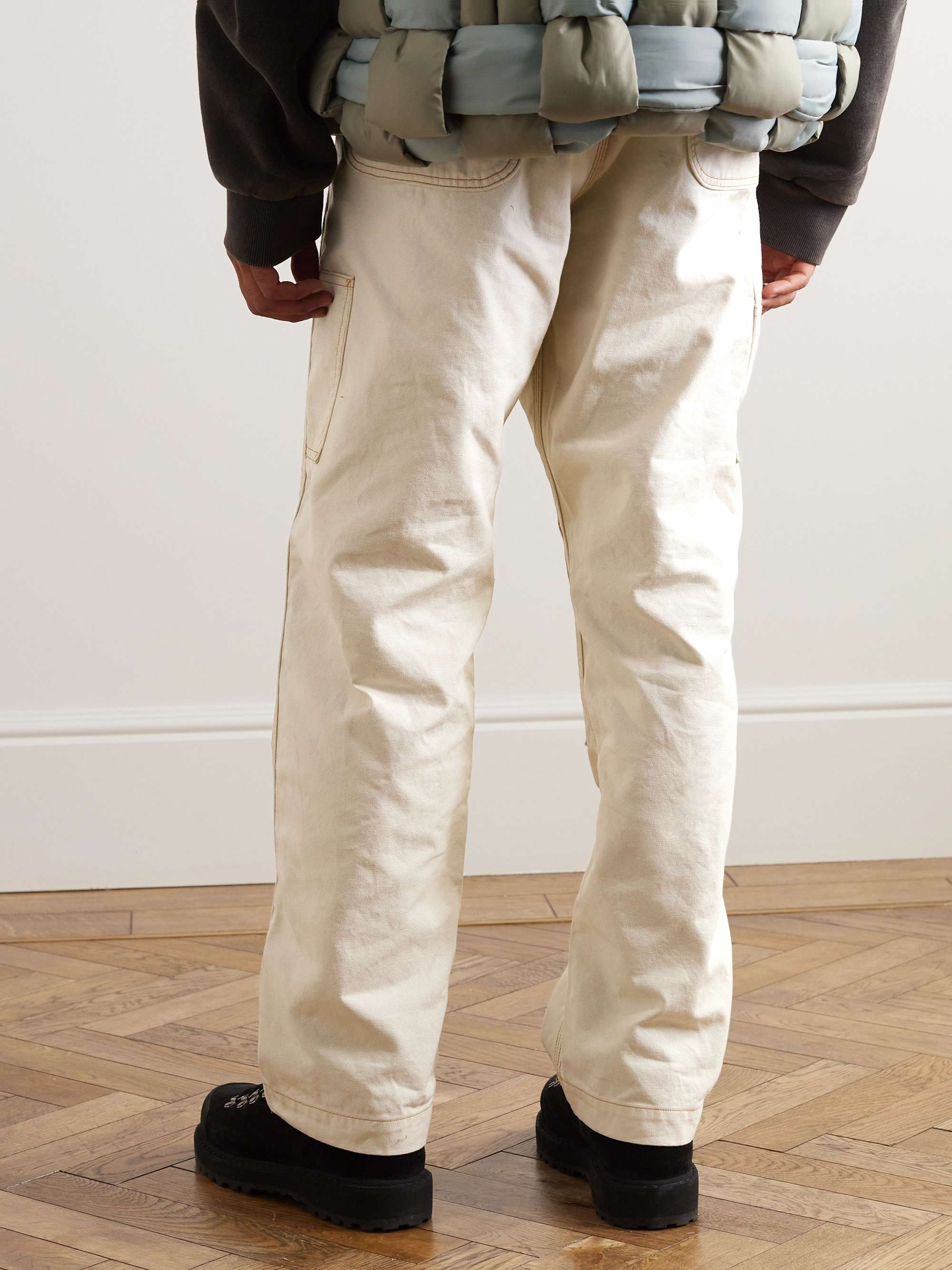 Lumber Tapered Embroidered Cotton-Canvas Cargo Trousers view