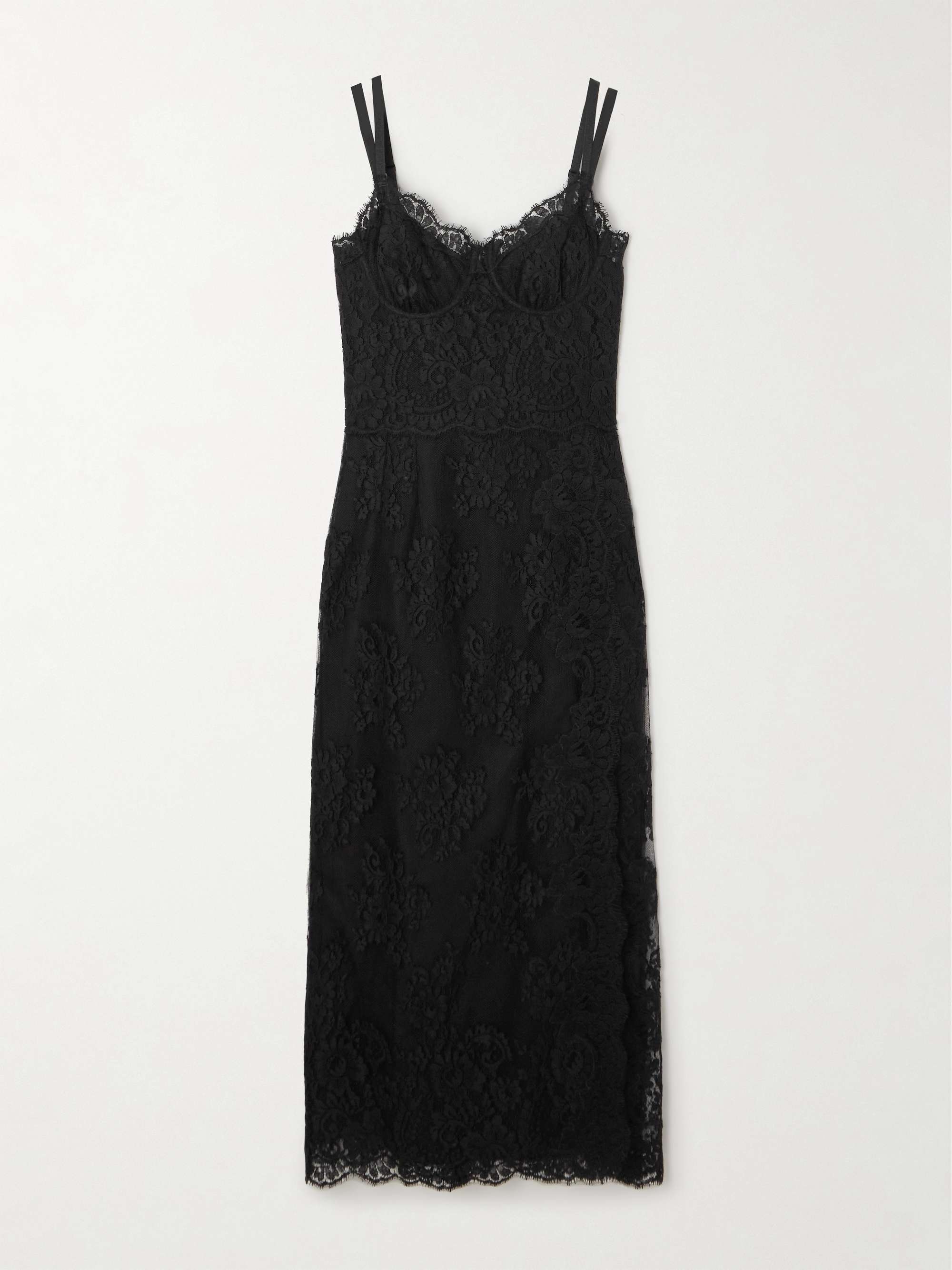 Chantilly lace midi dress view