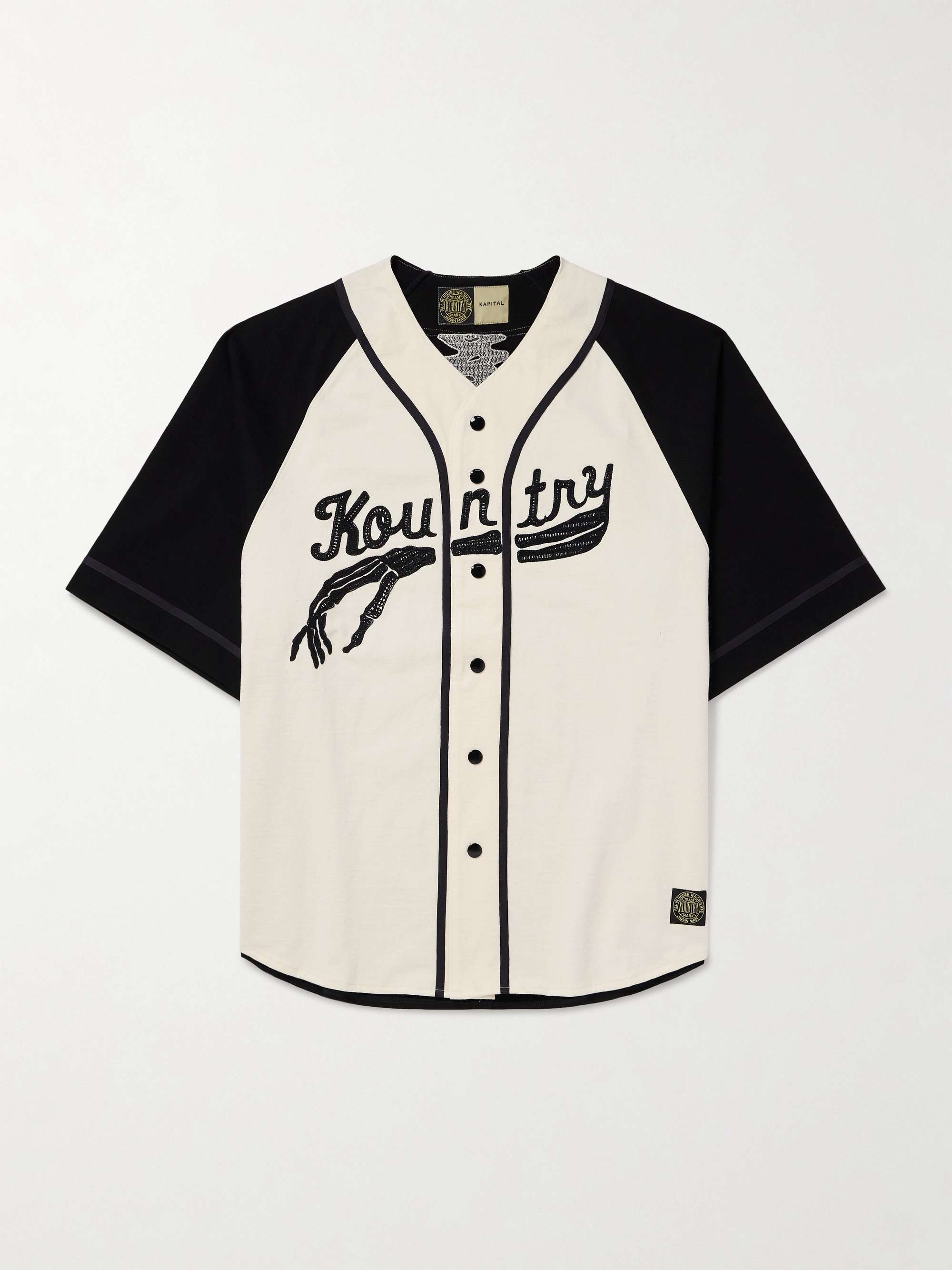 Oversized Logo-Appliquéd Cotton-Jersey Shirt view