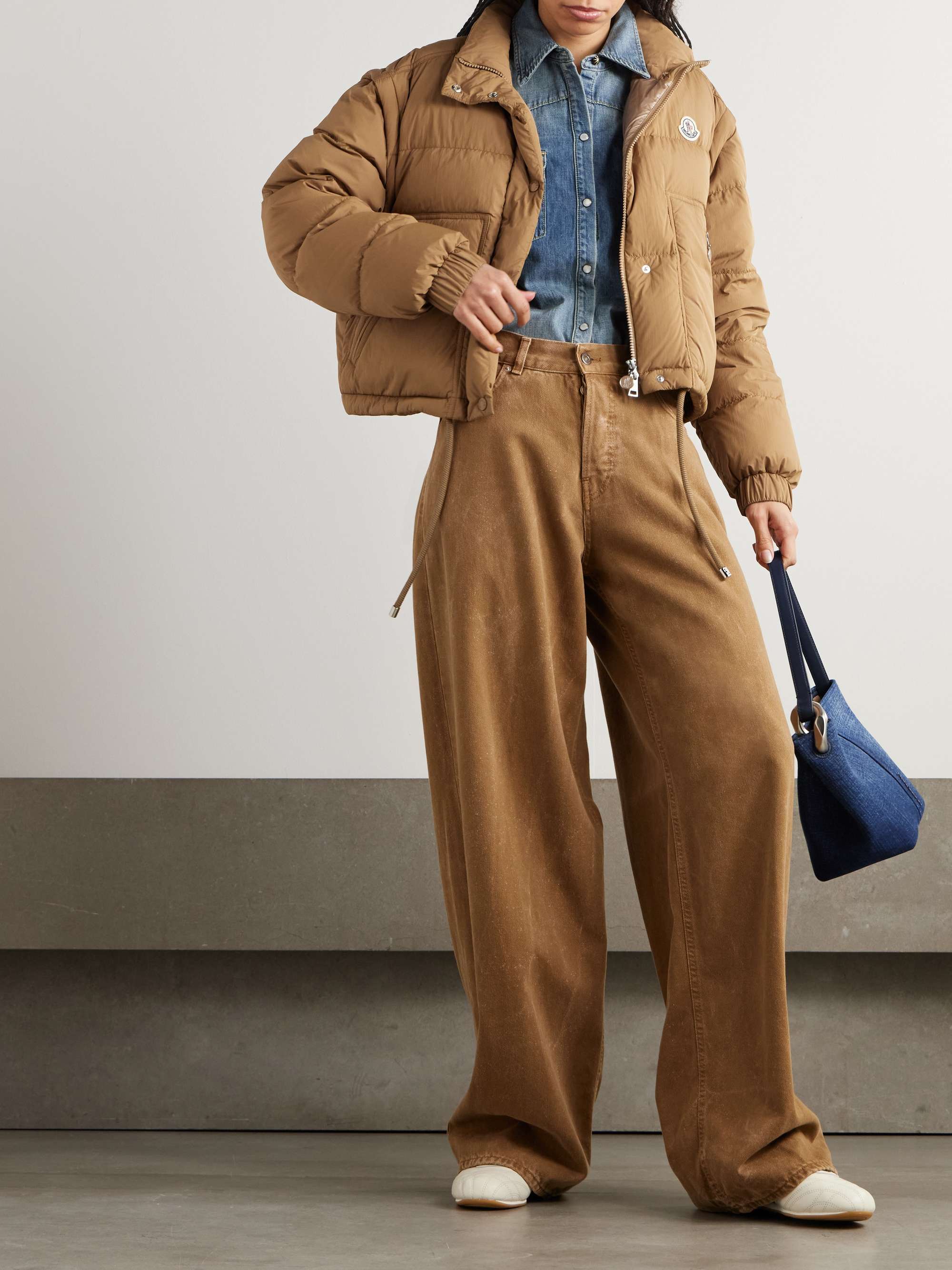 Selle cropped quilted-shell down jacket view