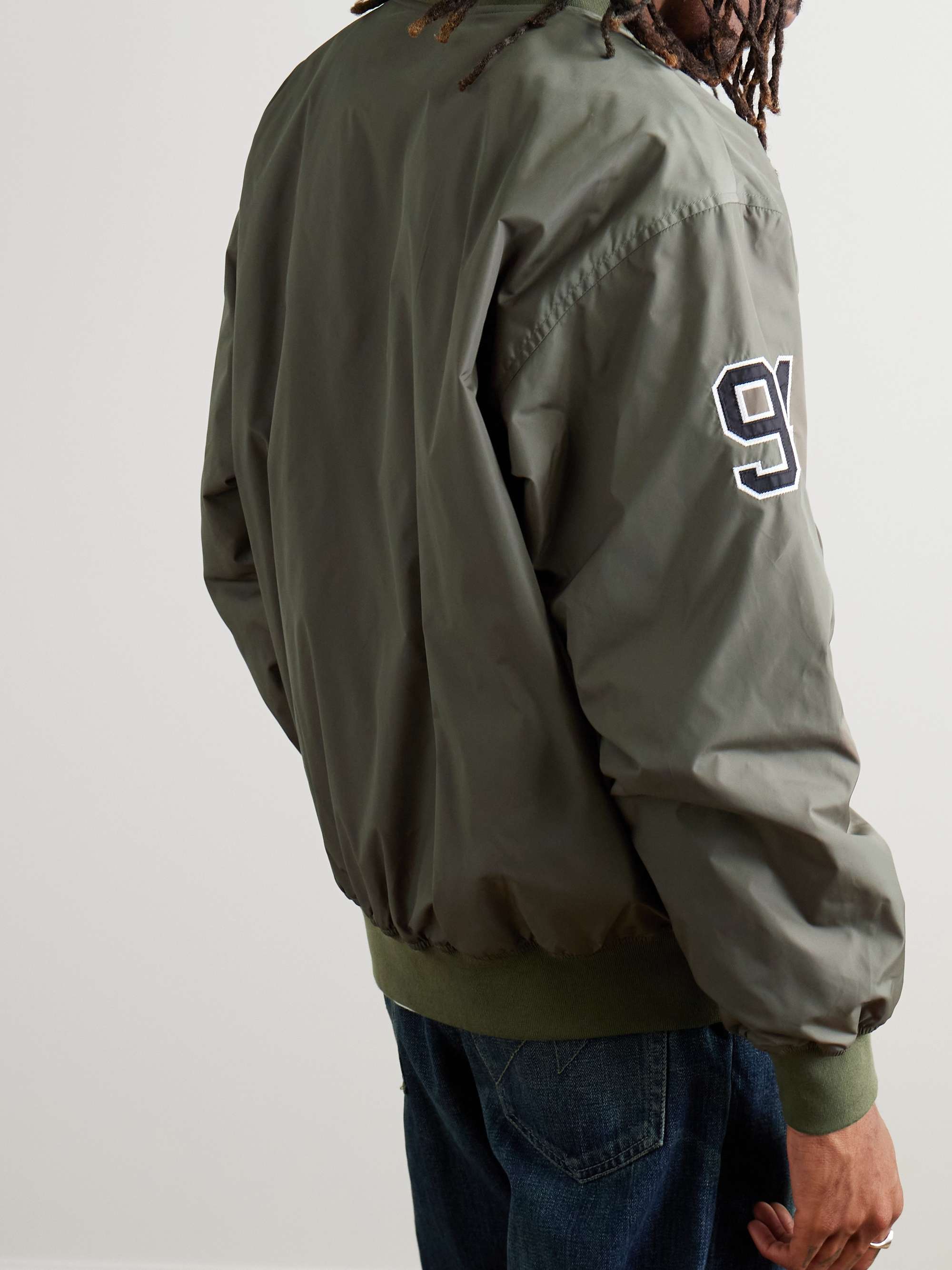 Logo-Appliquéd Nylon Bomber Jacket view