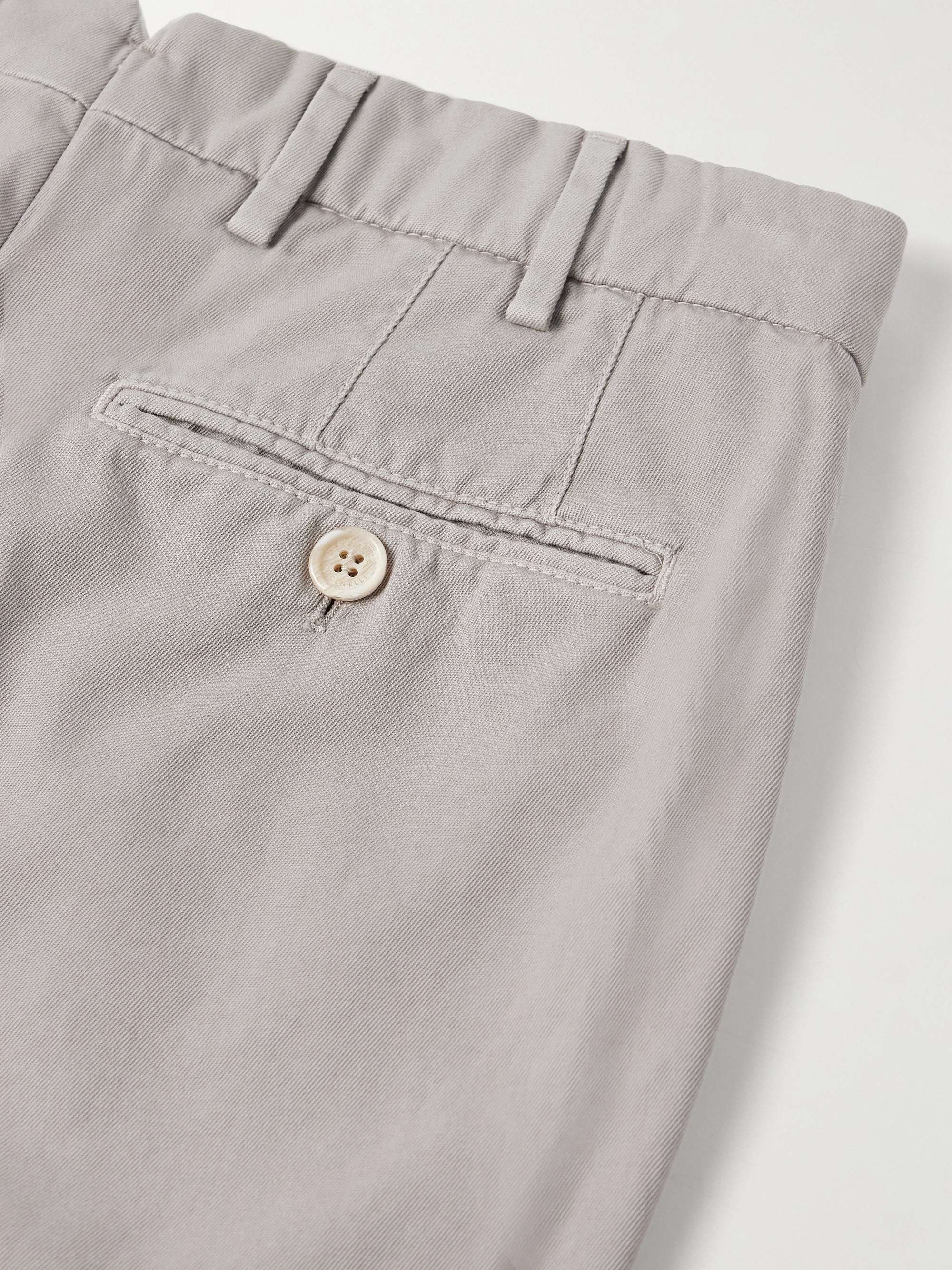 Slim-Fit Straight-Leg Cotton-Twill Chinos view