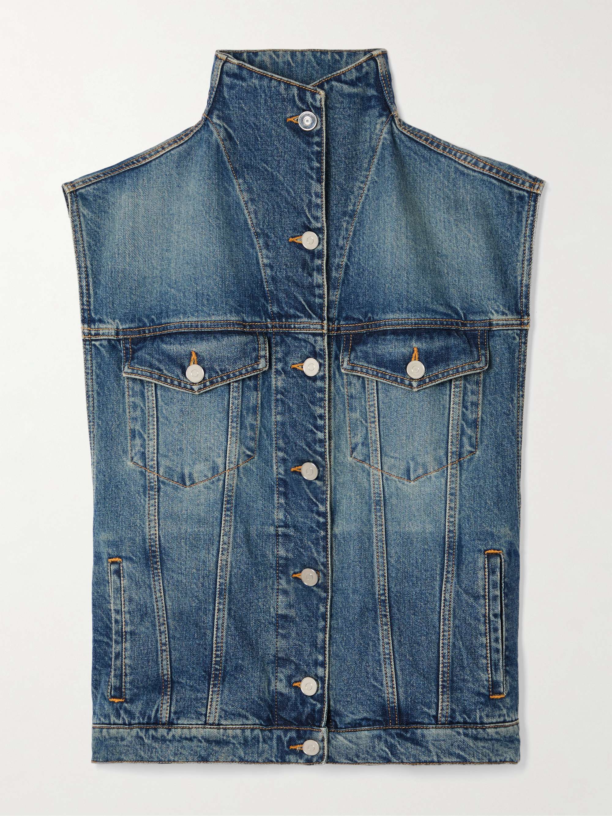 Denim vest view