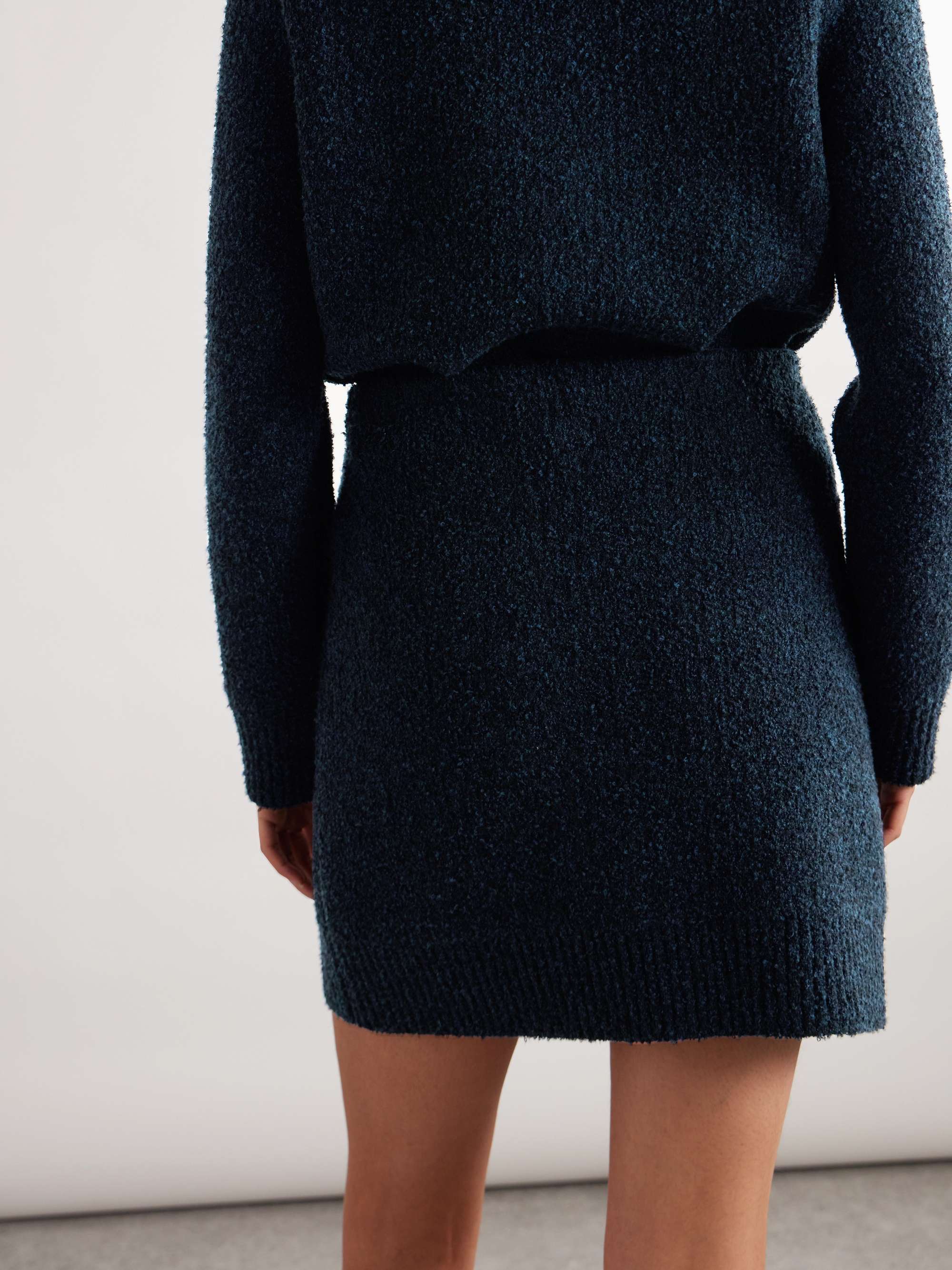 Wool-blend bouclé mini skirt view