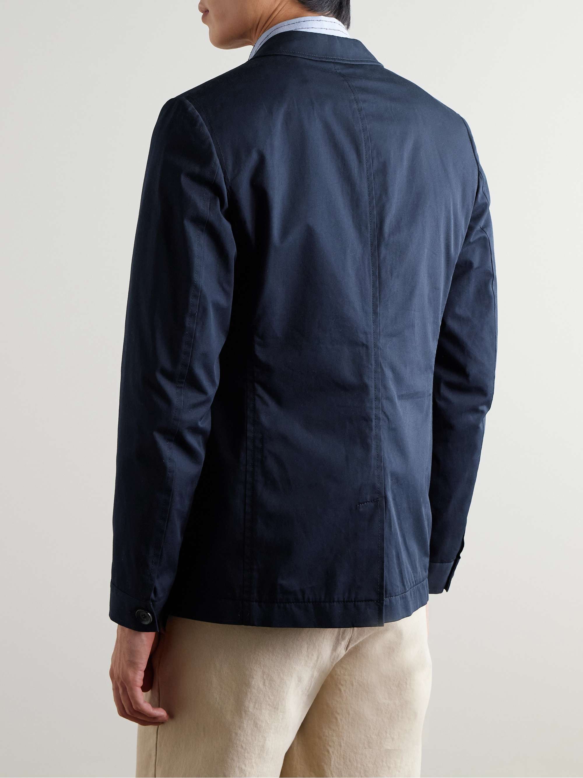 Theobald Slim-Fit Unstructured Cotton Suit Jacket view