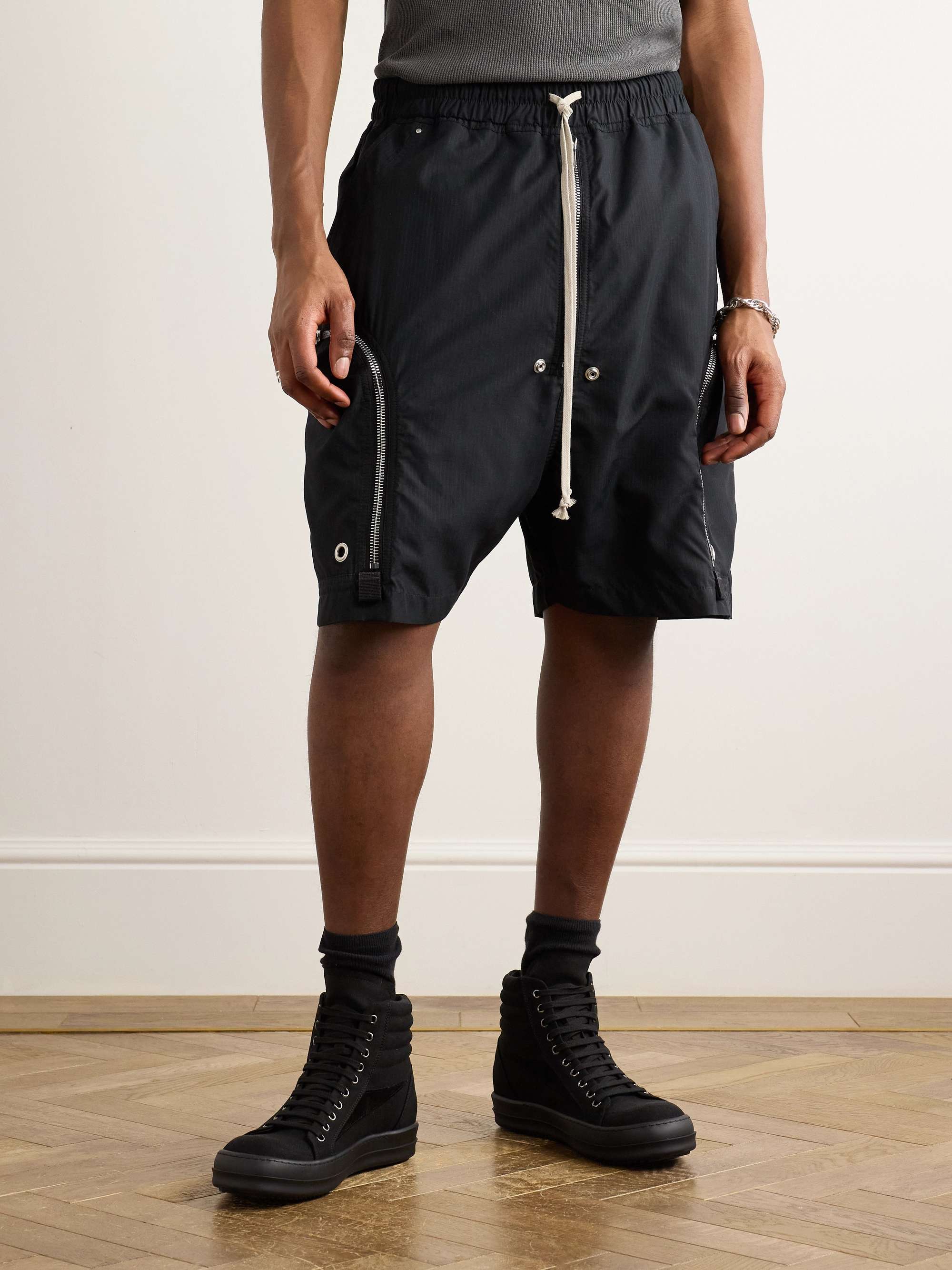 Bauhaus Straight-Leg TENCEL™ Lyocell-Ripstop Drawstring Shorts view