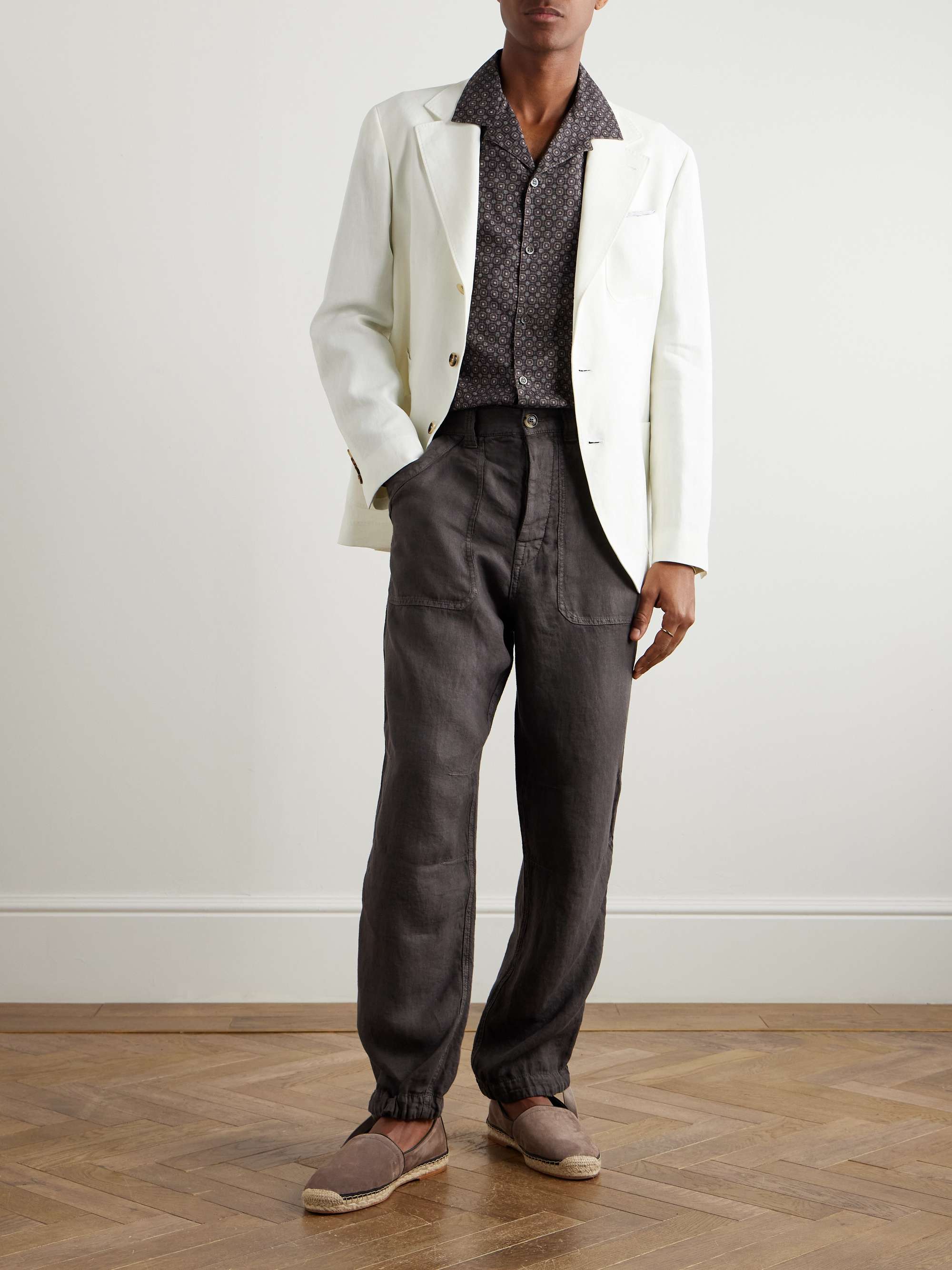 Tinto Wide-Leg Linen Trousers view