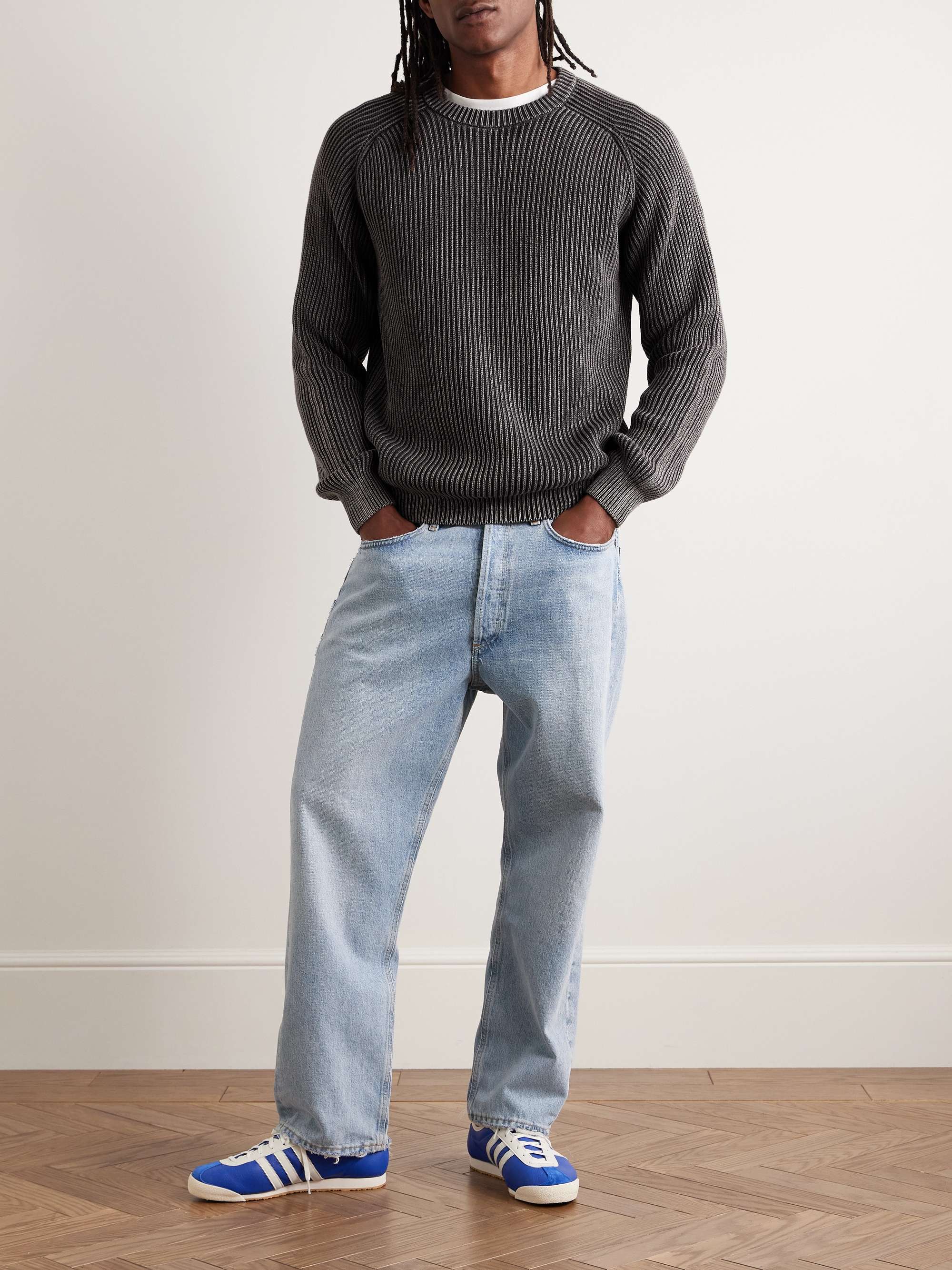 Summer Shaker Ribbed Cotton Sweater view