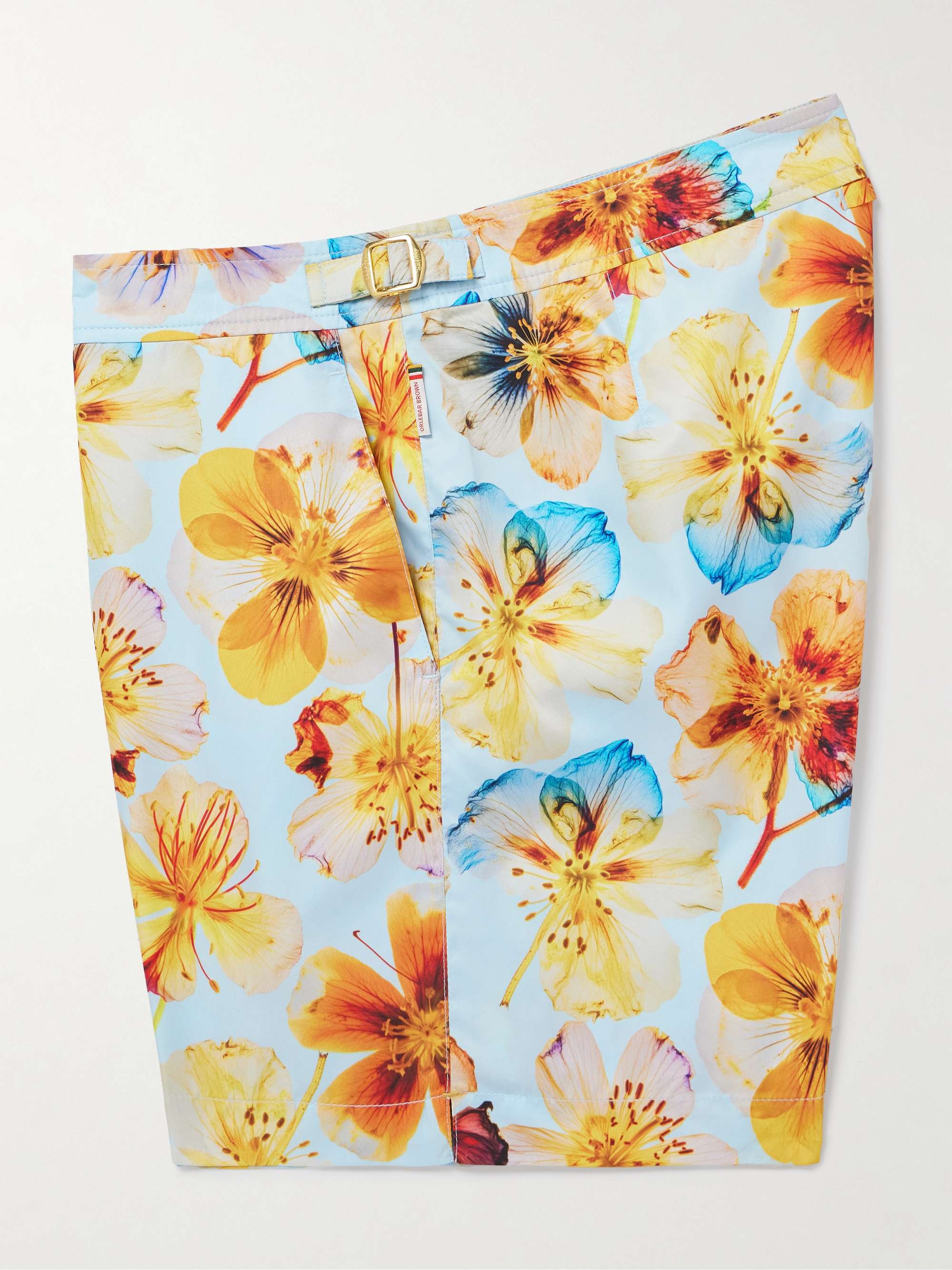 Bulldog Slim-Fit Mid-Length Floral-Print Recycled Swim Shorts view