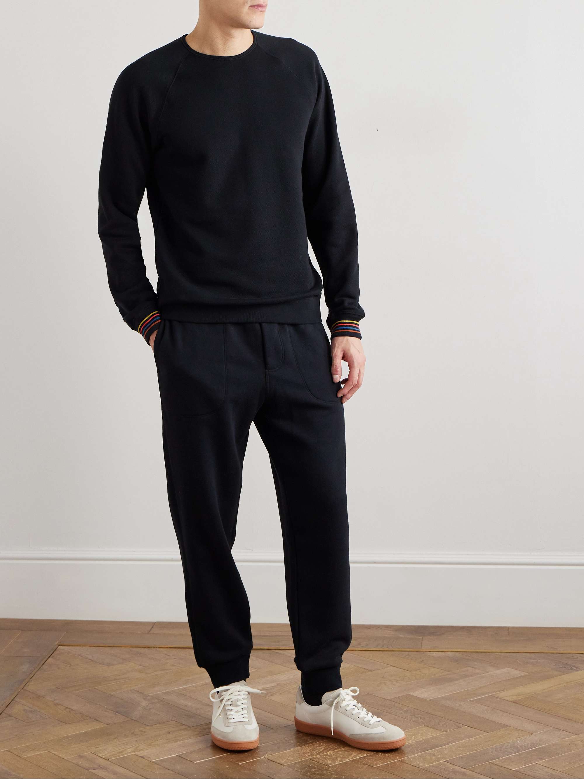 Striped Cotton-Jersey Sweatshirt view