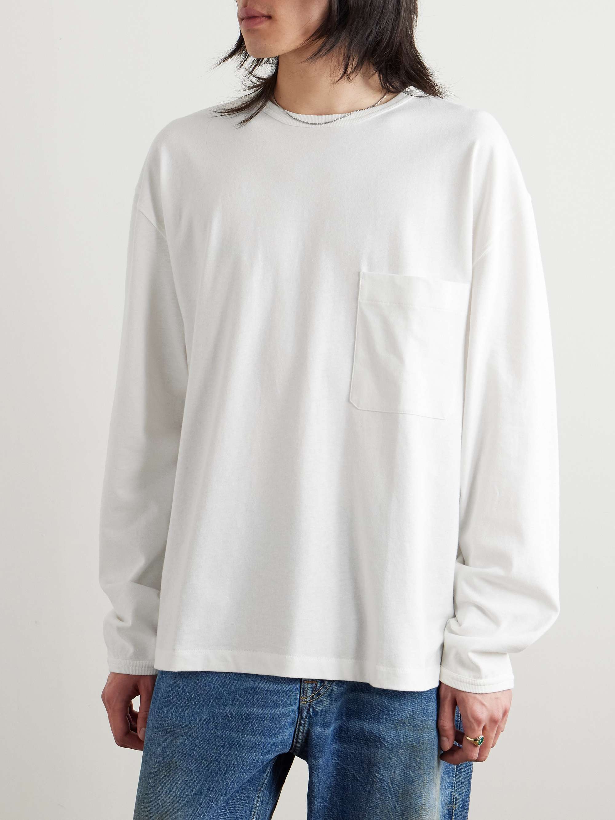 Oversized Cotton and Linen-Blend Jersey T-Shirt view