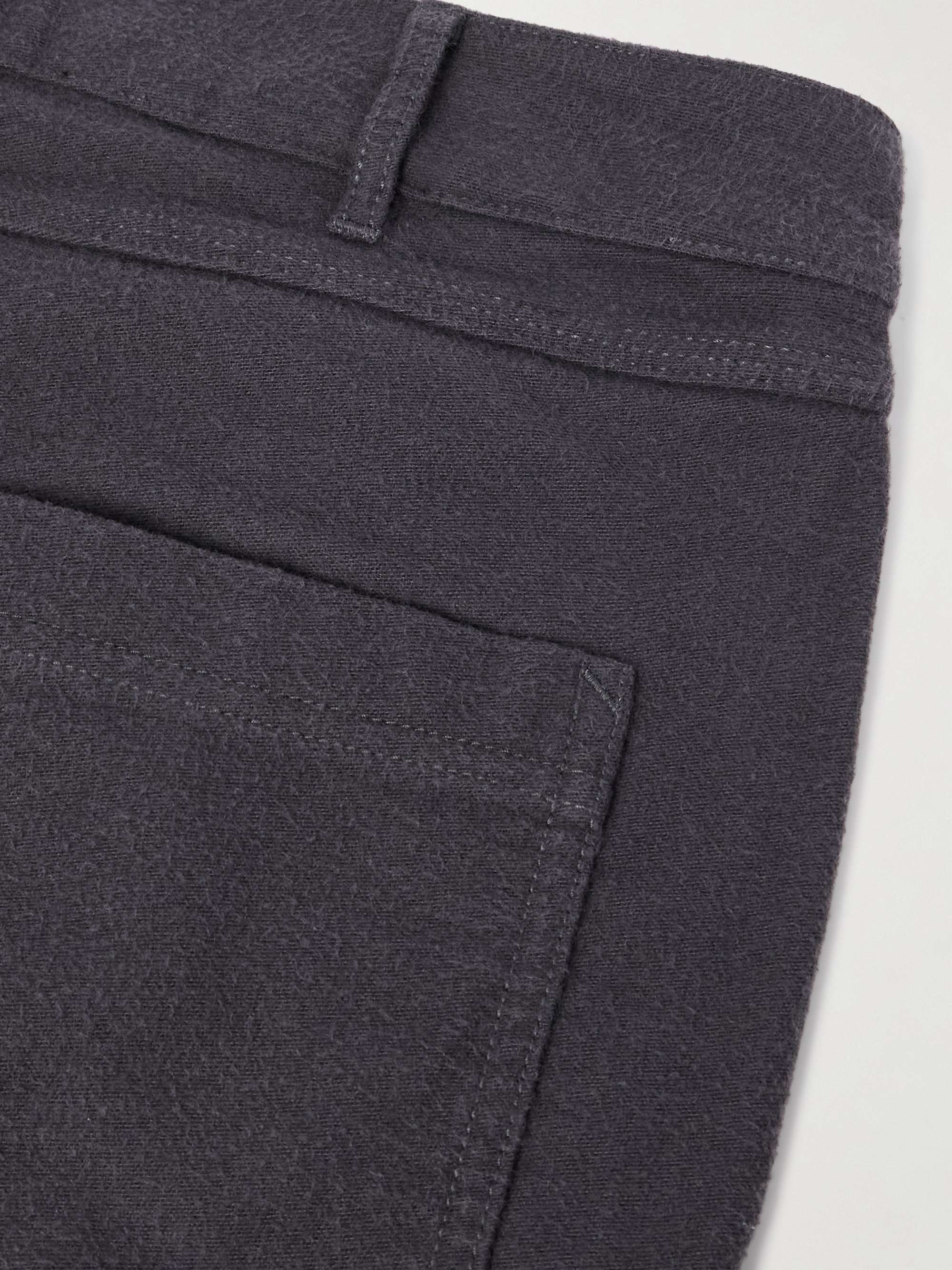 Life Straight-Leg Brushed Cotton-Canvas Trousers view