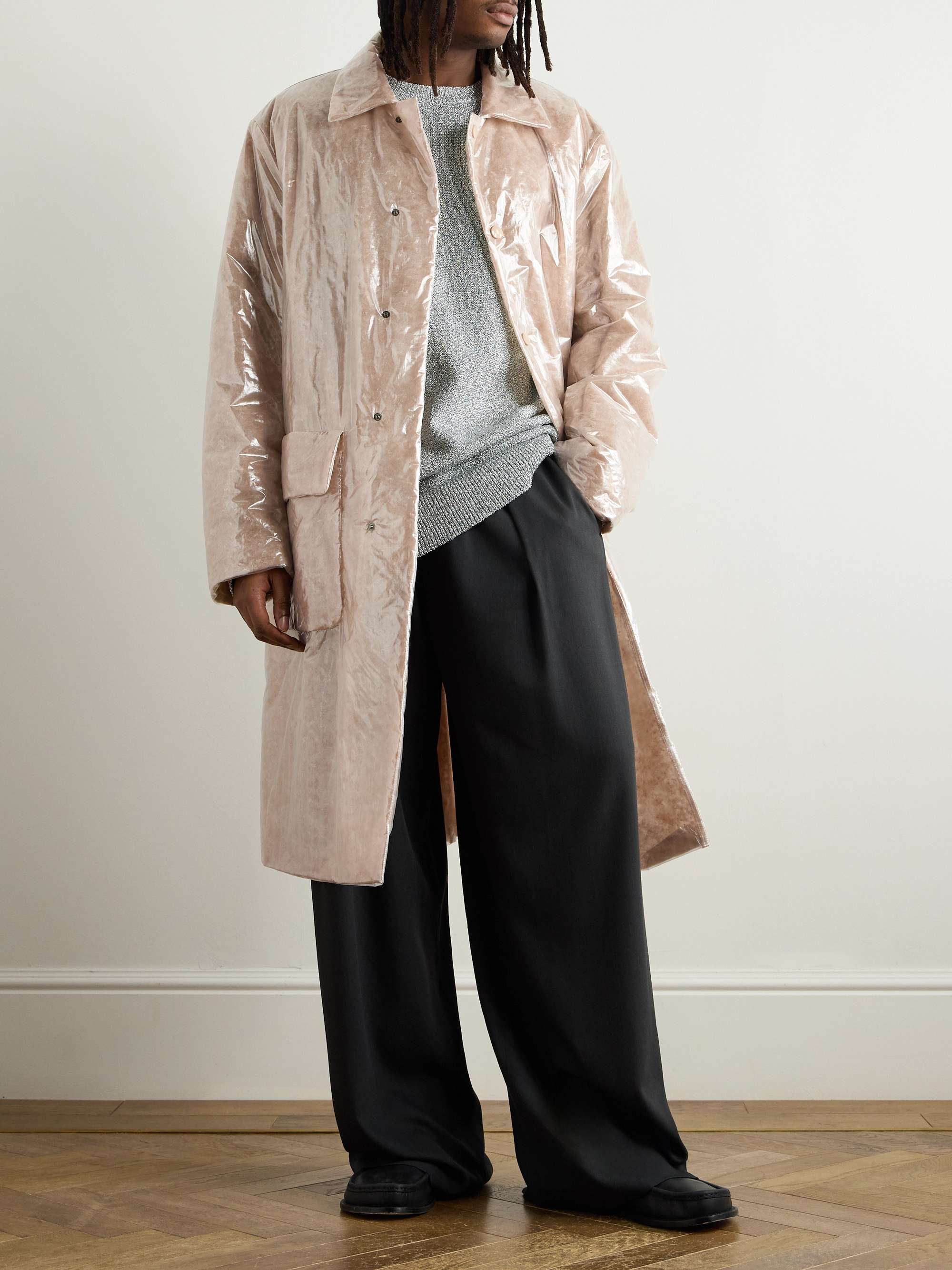Padded Coated-Nylon Coat view