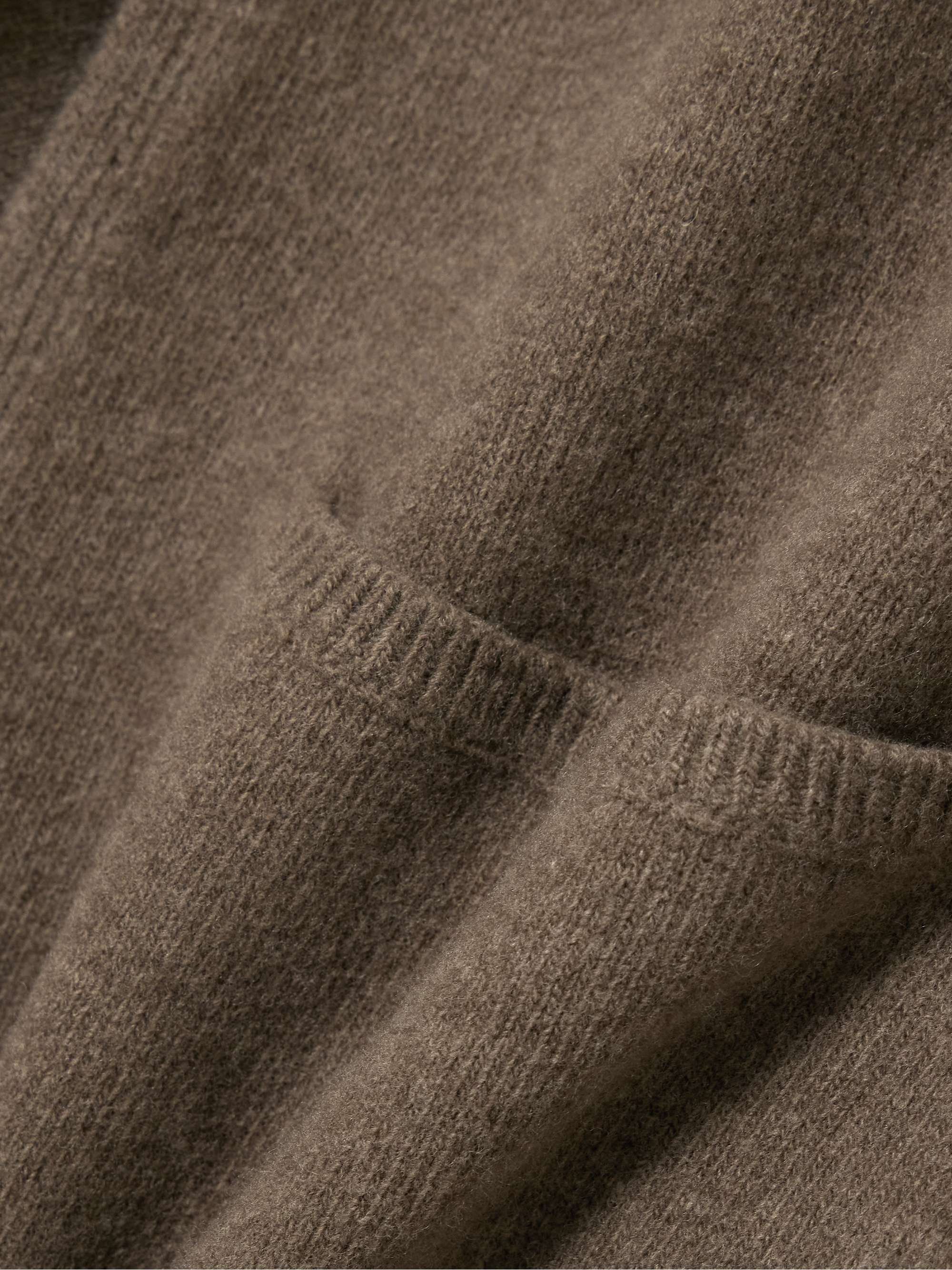 Belted wool-blend cardigan view