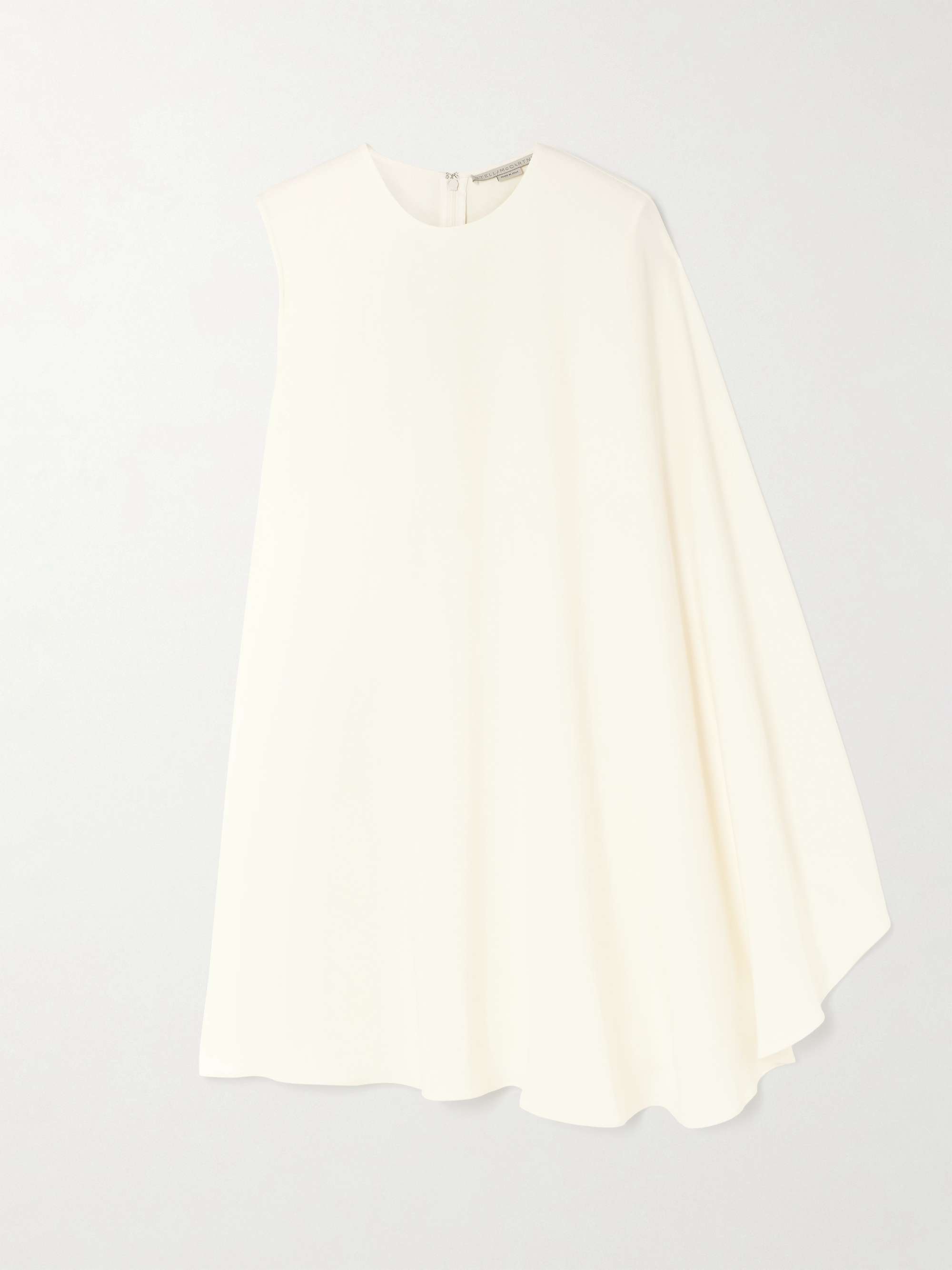 One-shoulder crepe mini dress view
