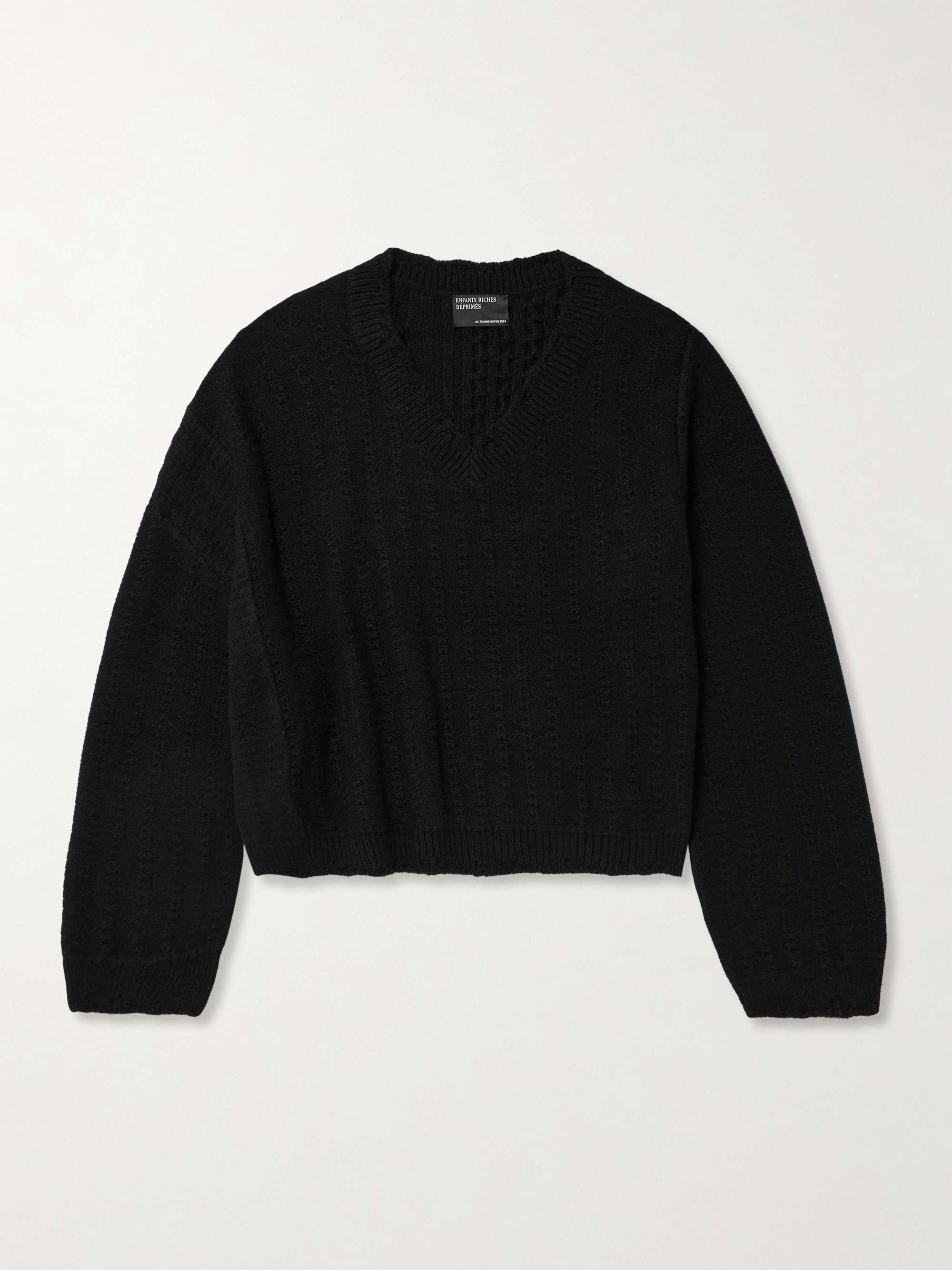 Asymmetric Cashmere-Jacquard Sweater view