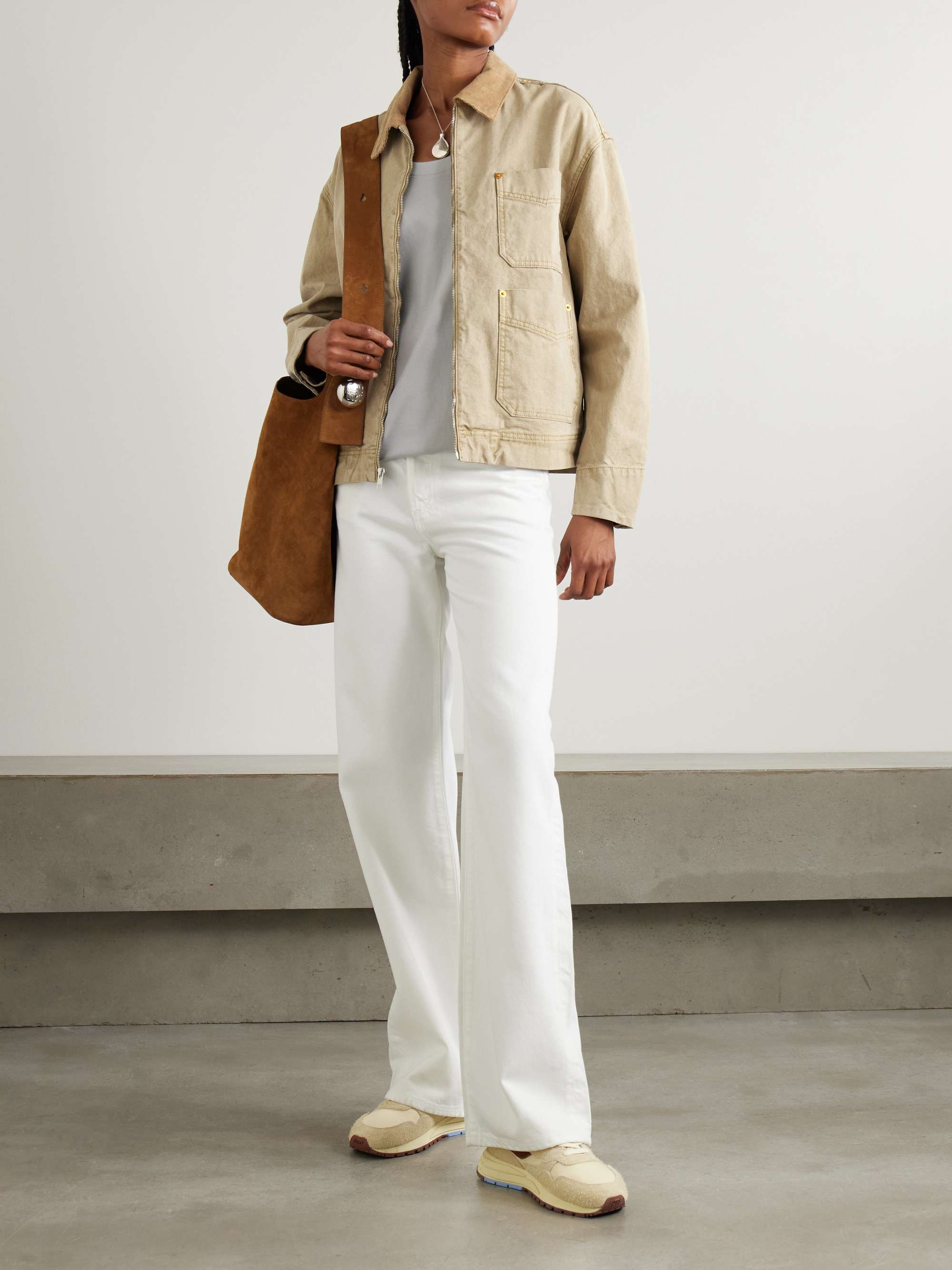 Casey corduroy-trimmed canvas jacket view