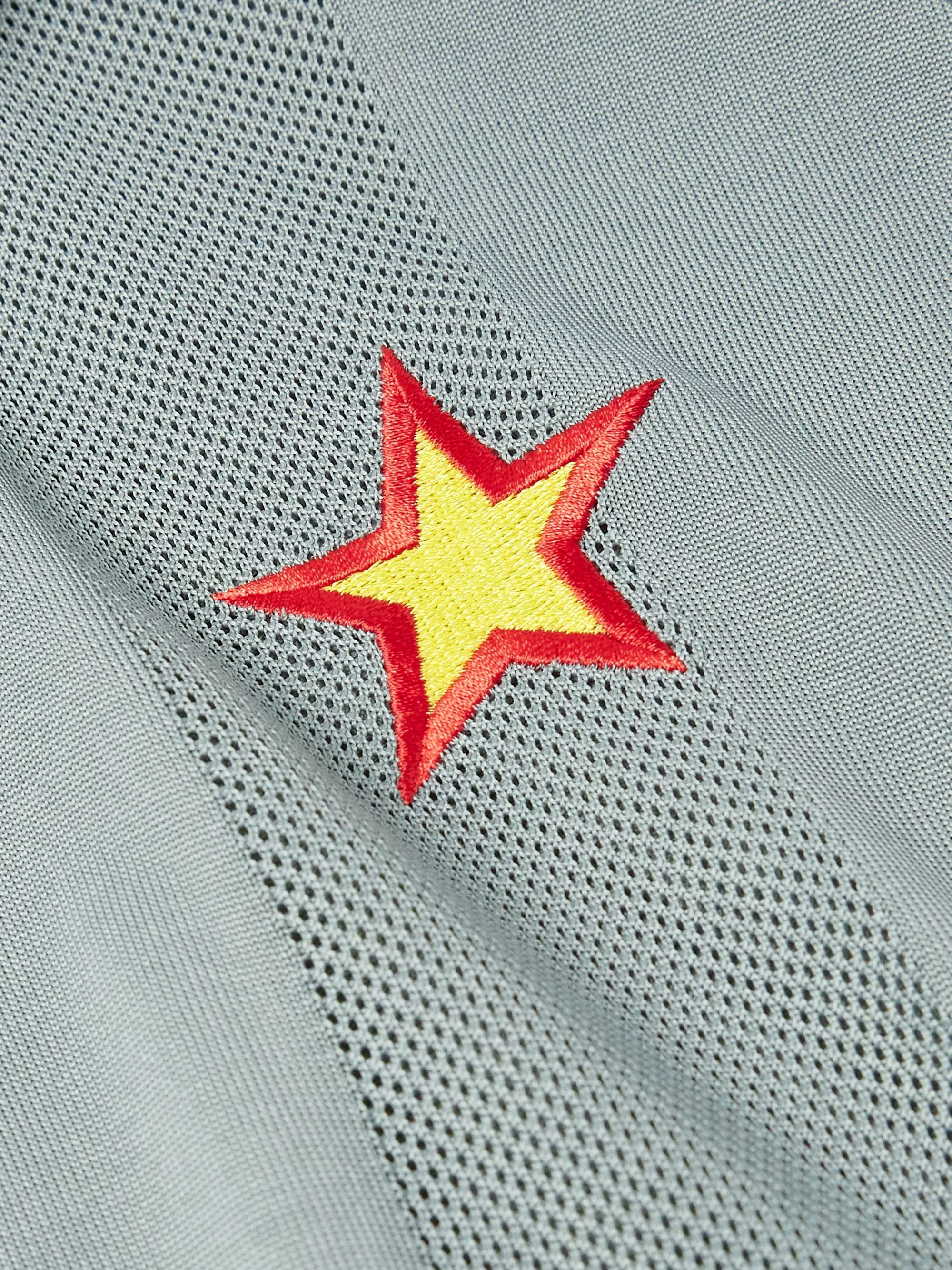 Sportif Logo-Detailed Appliquéd Mesh and Jersey T-Shirt view