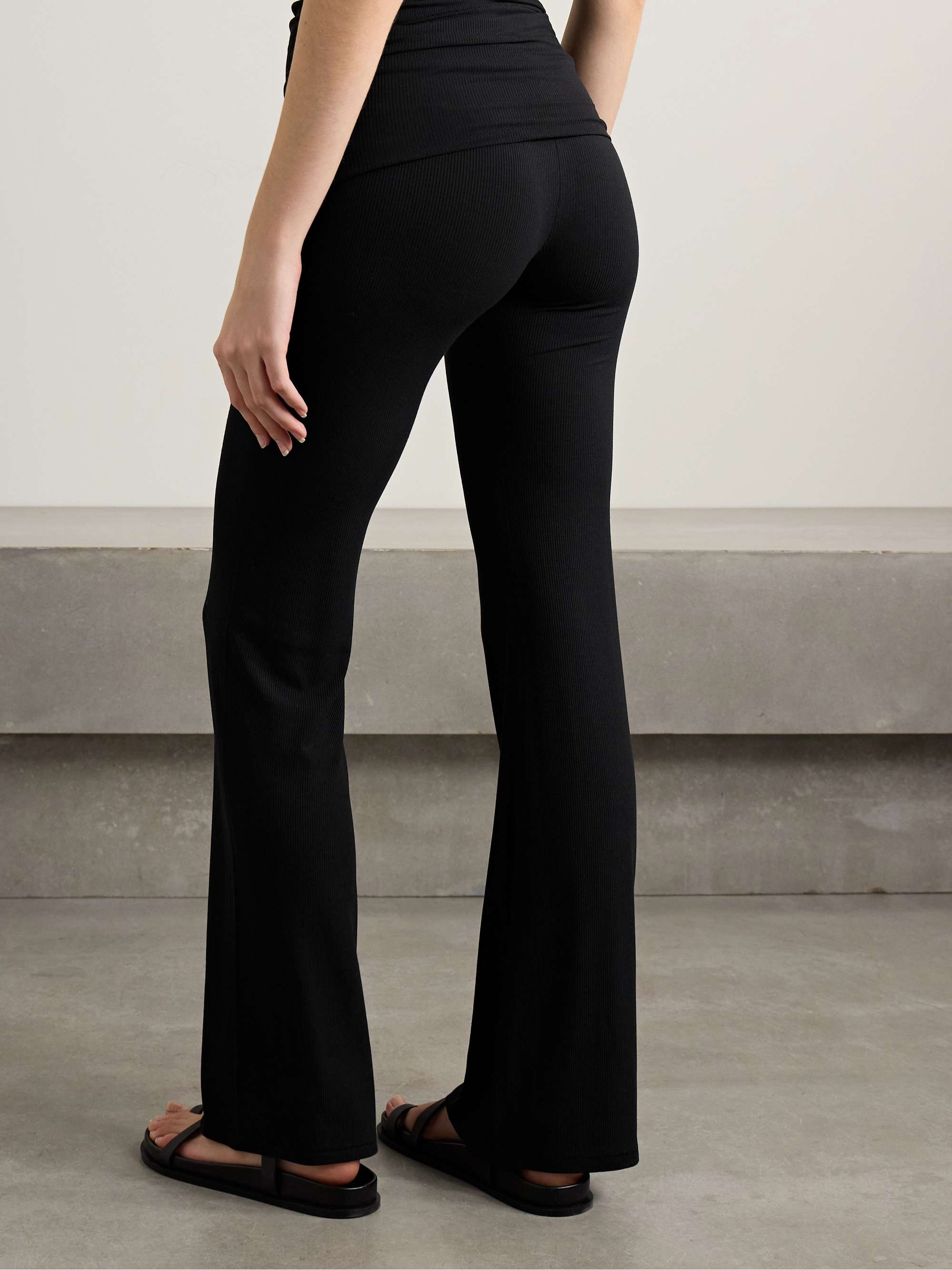 Soft Lounge Ribbed Foldover pants view