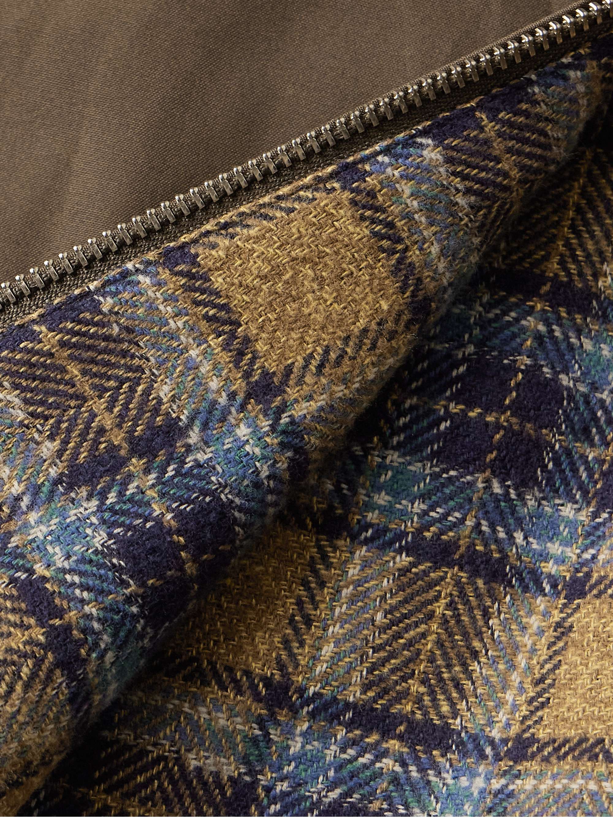 Drizzler Cropped Corduroy-Trimmed Oiled-Cotton Jacket view