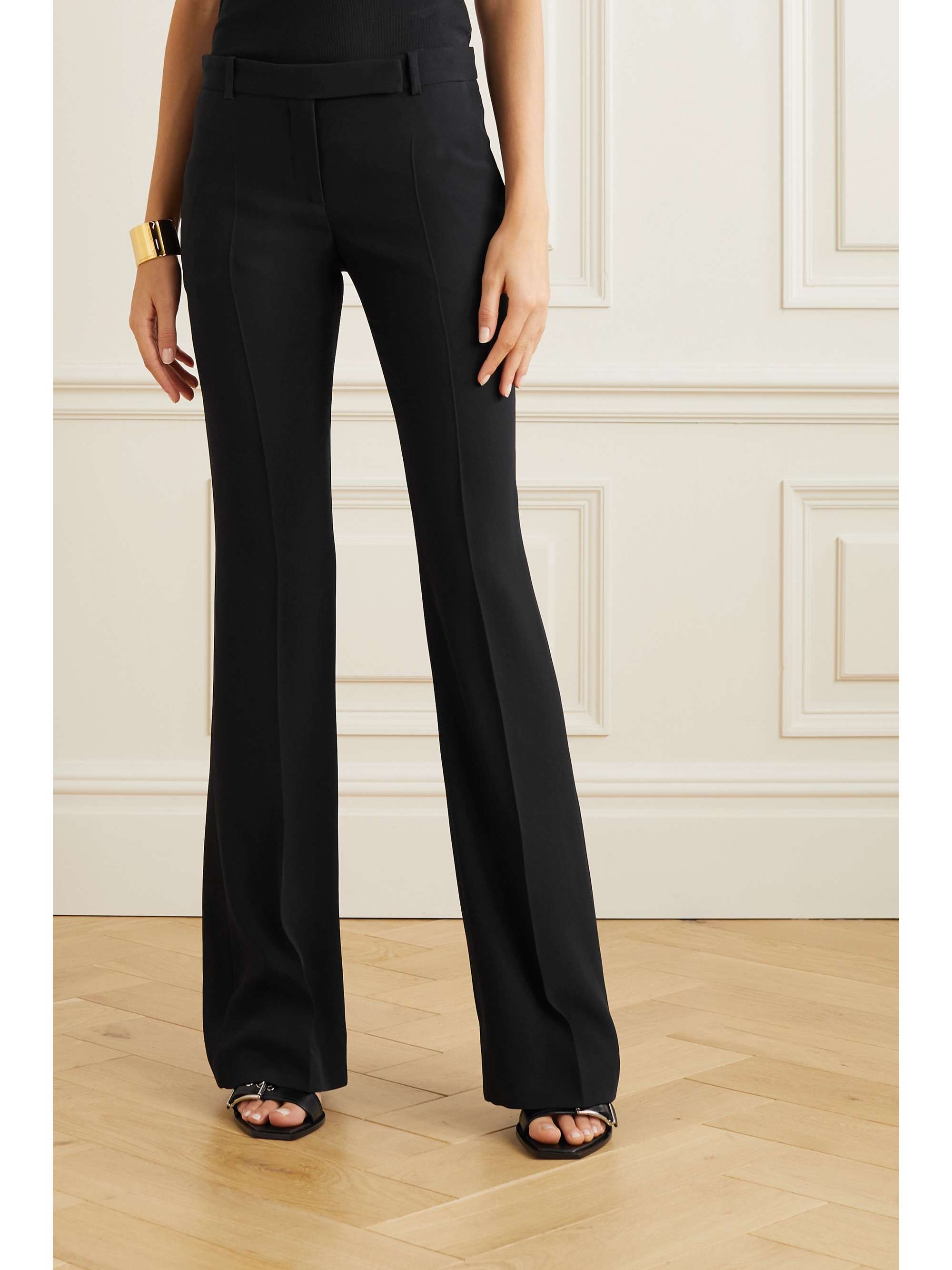 Crepe bootcut pants view