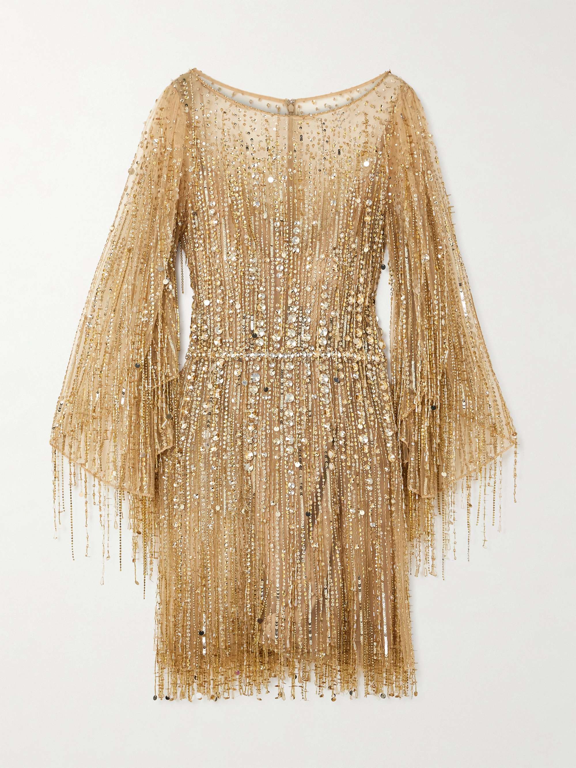 Dazzle sequin-embellished tulle mini dress view