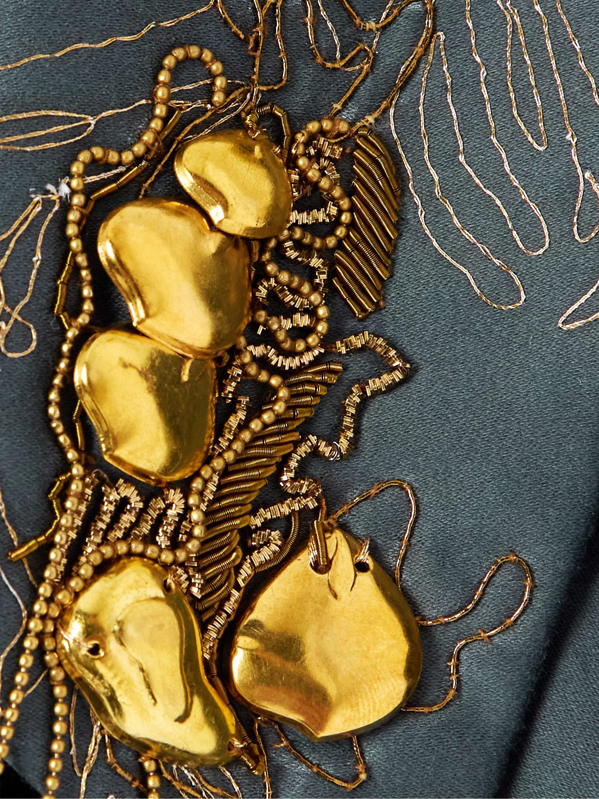 Embellished cotton-canvas jacket view