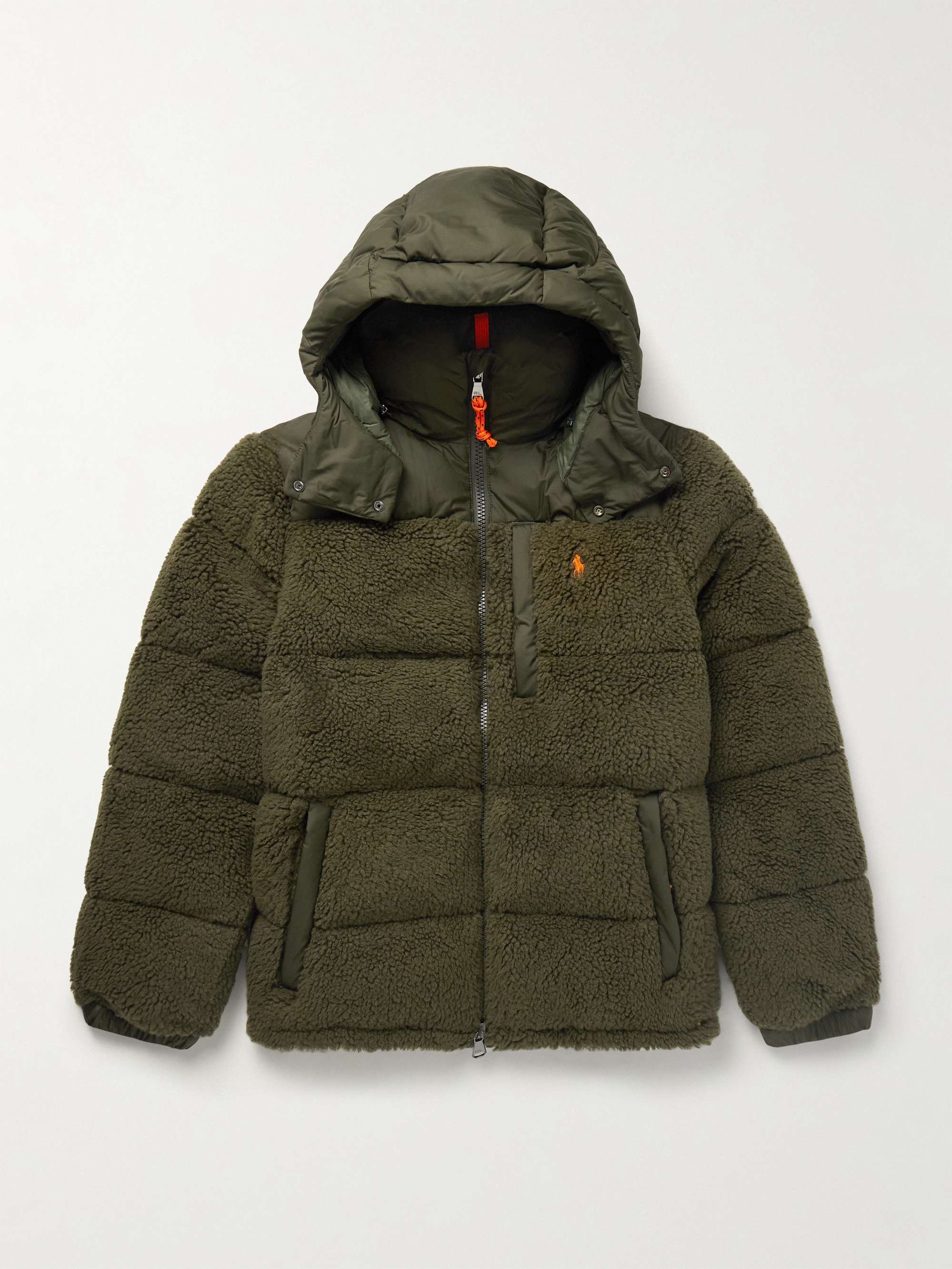 The Gorham Quilted Fleece and Recycled-Ripstop Hooded Down Jacket view