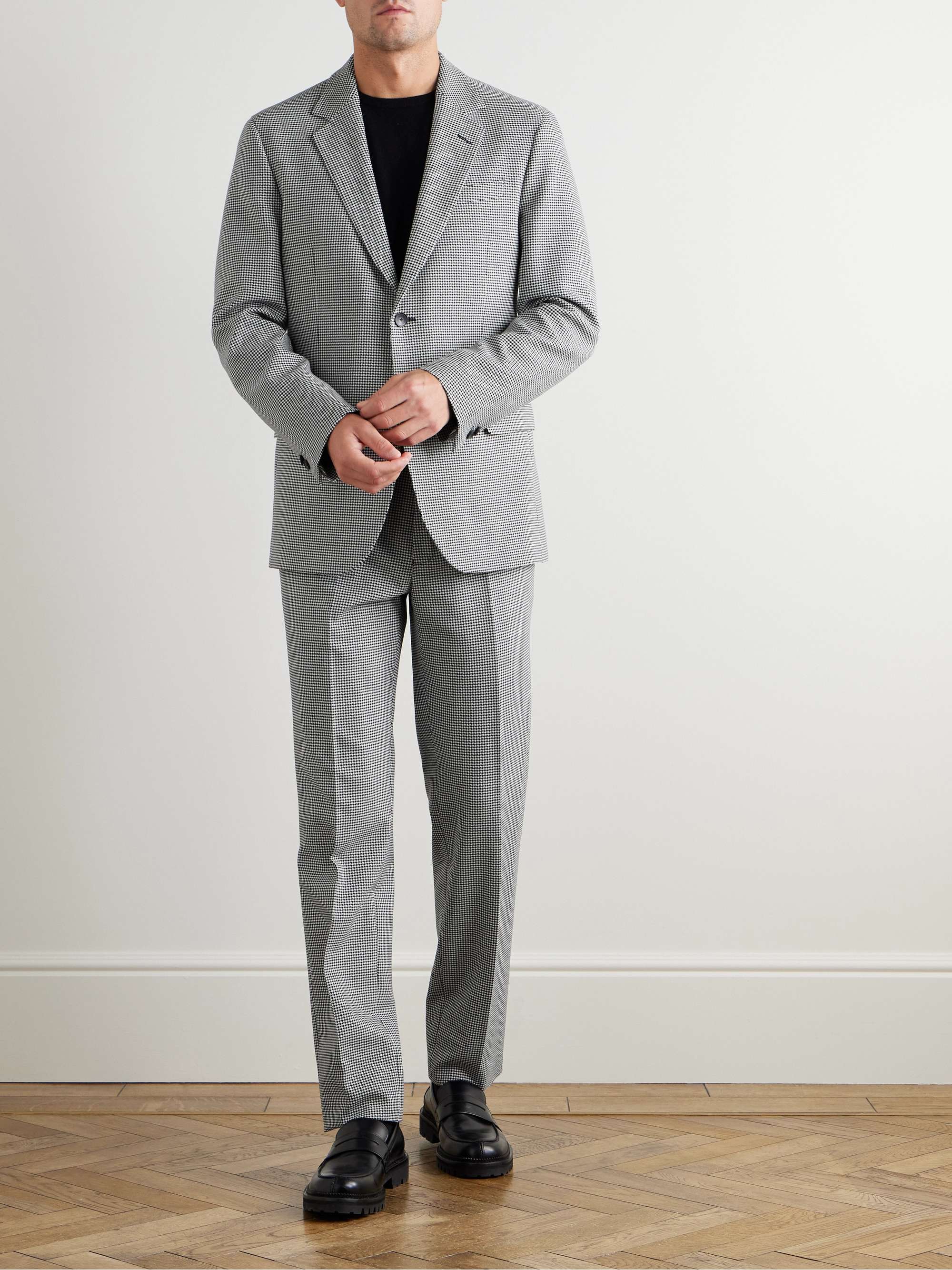 Slim-Fit Puppytooth Twill Suit Jacket view