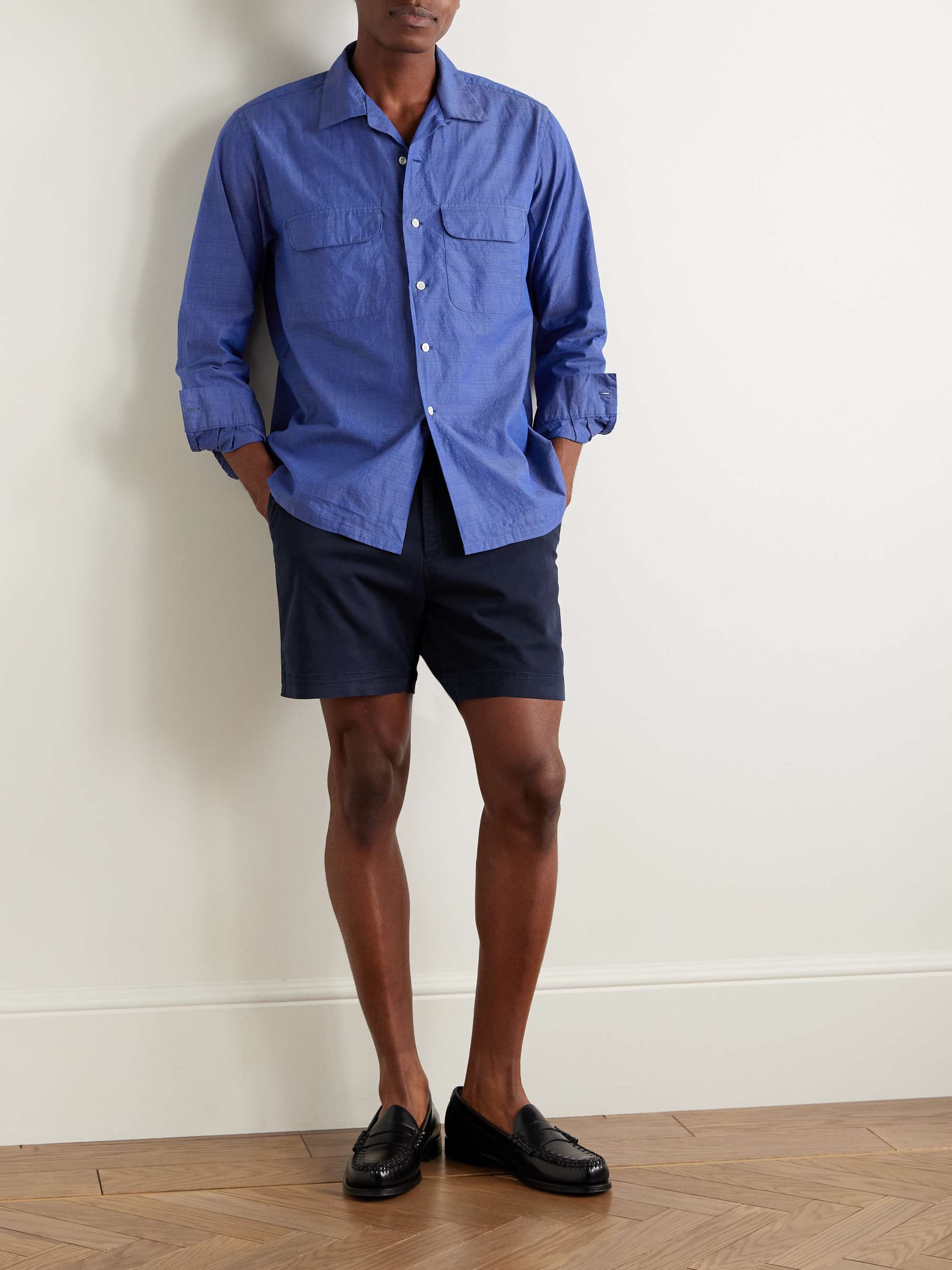 Bulldog Slim-Fit Straight-Leg Stretch-Cotton Twill Shorts view