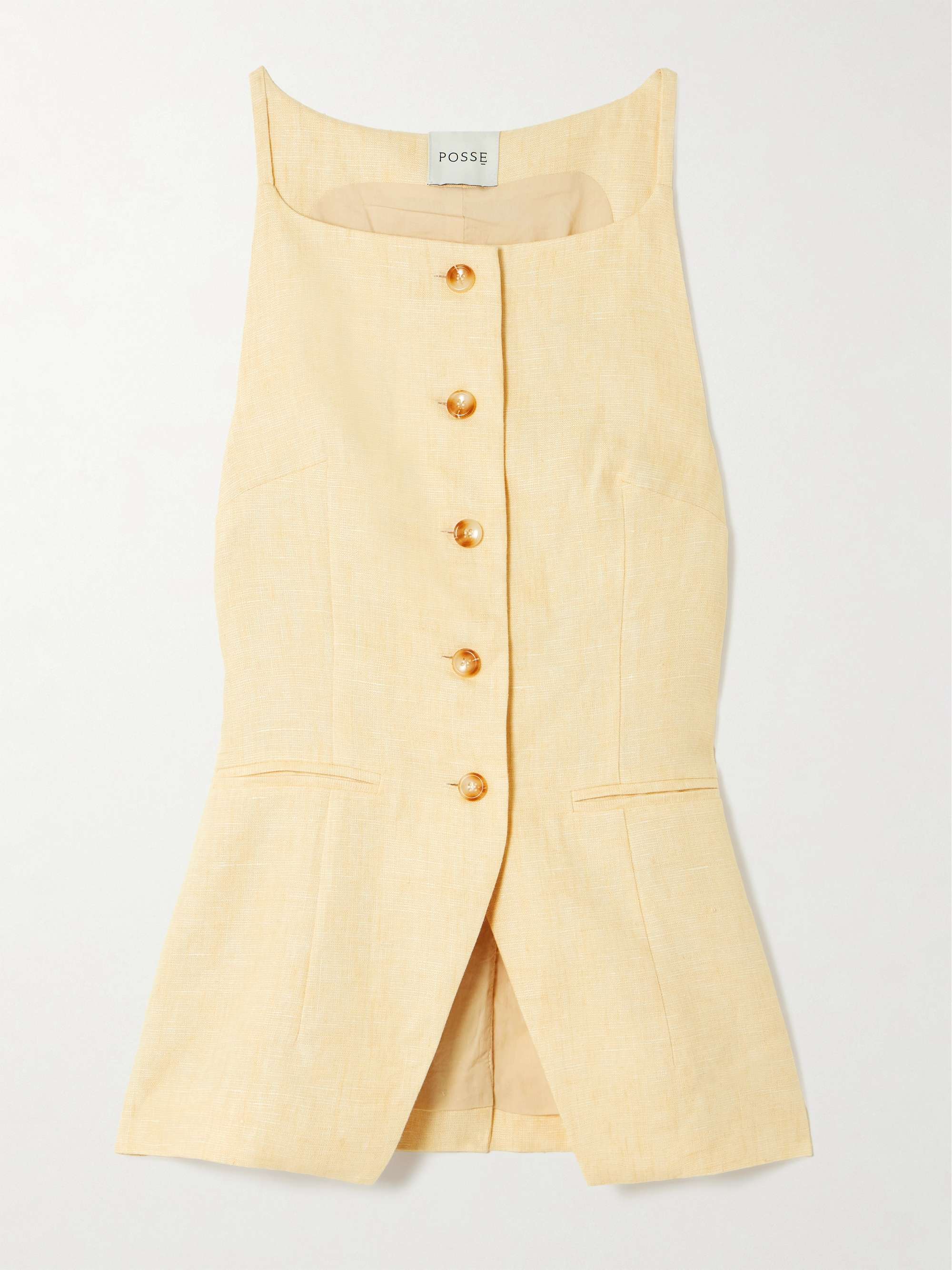 Nancy linen vest view