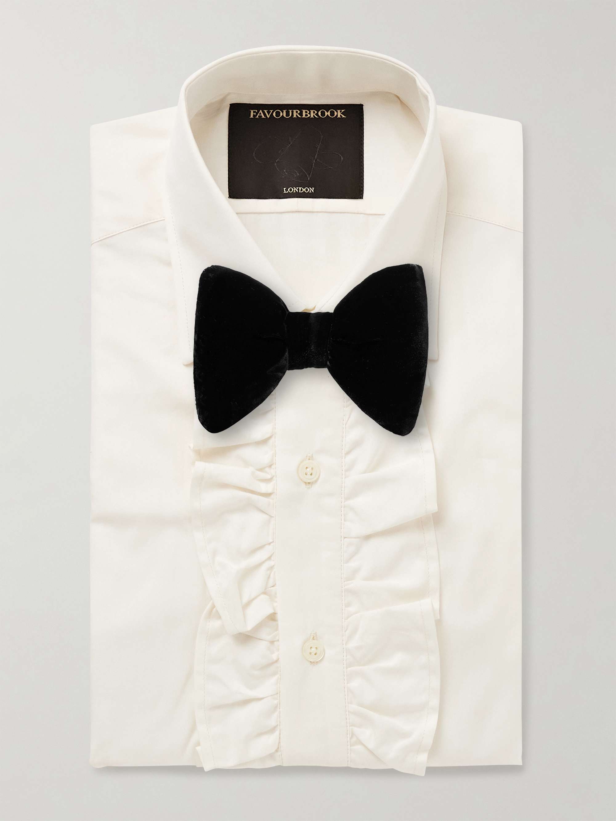 Ruffled Cotton-Poplin Shirt view
