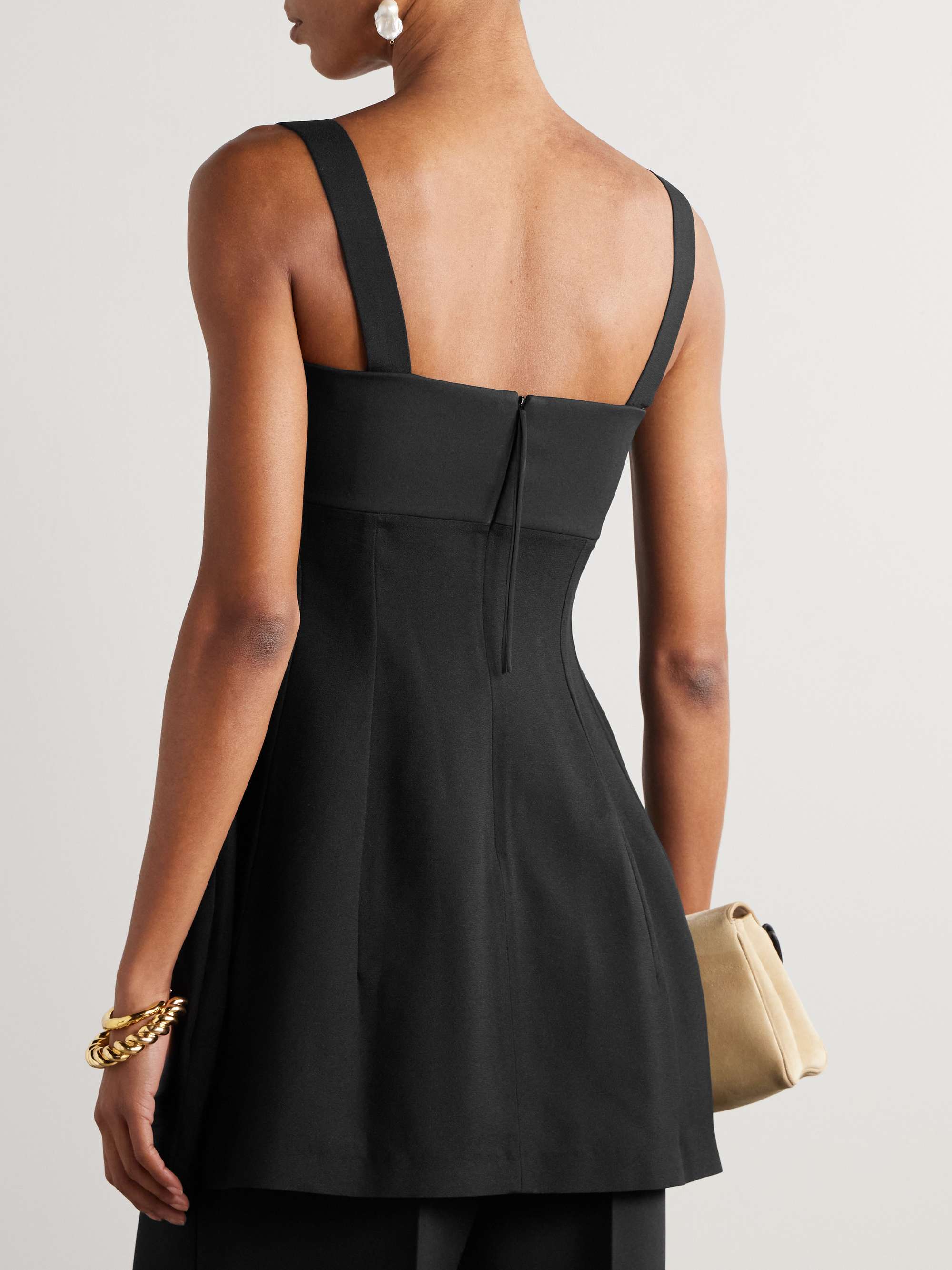 Jersey peplum top view