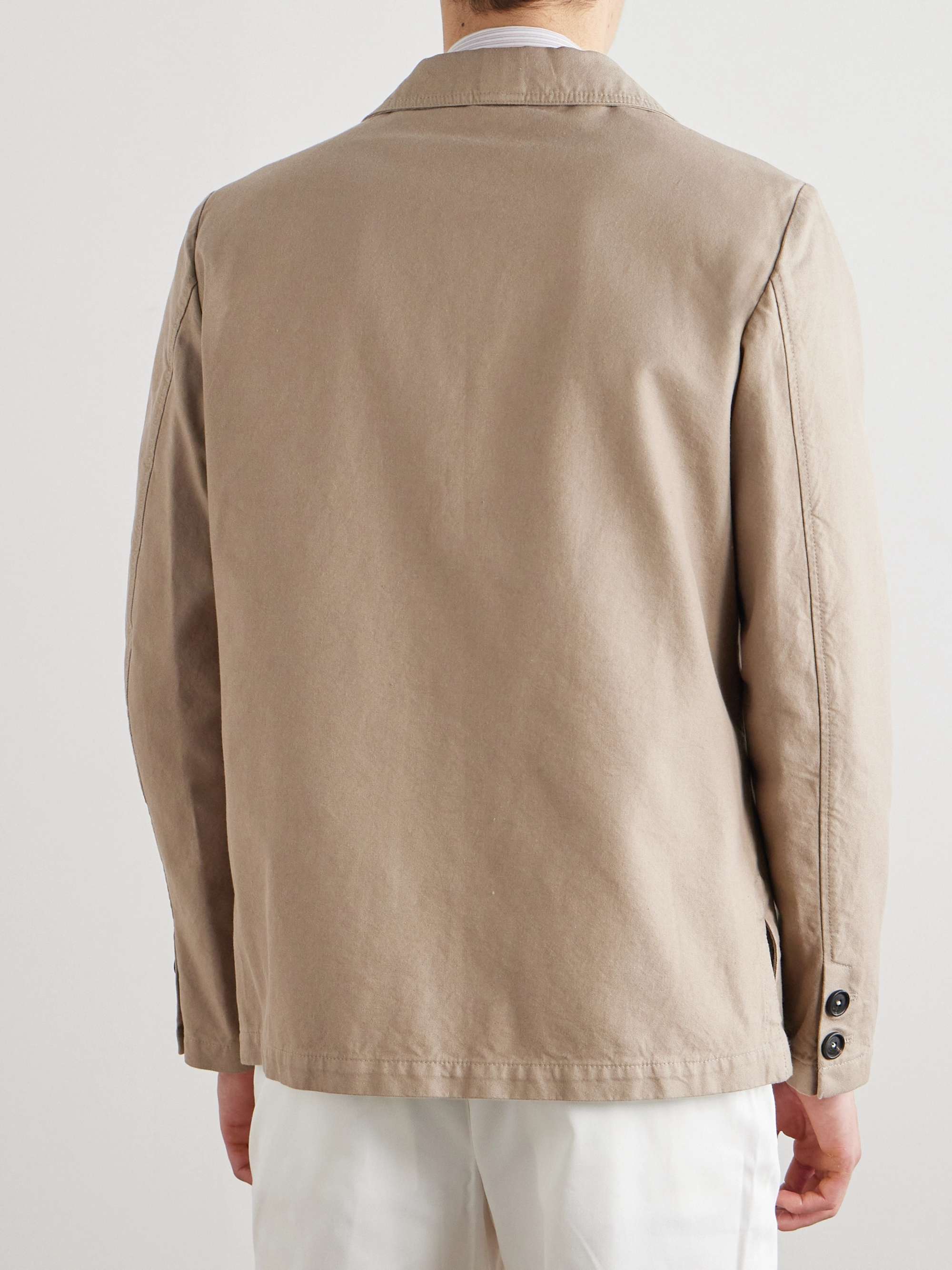 Baglietto Unstructured Cotton-Twill Blazer view