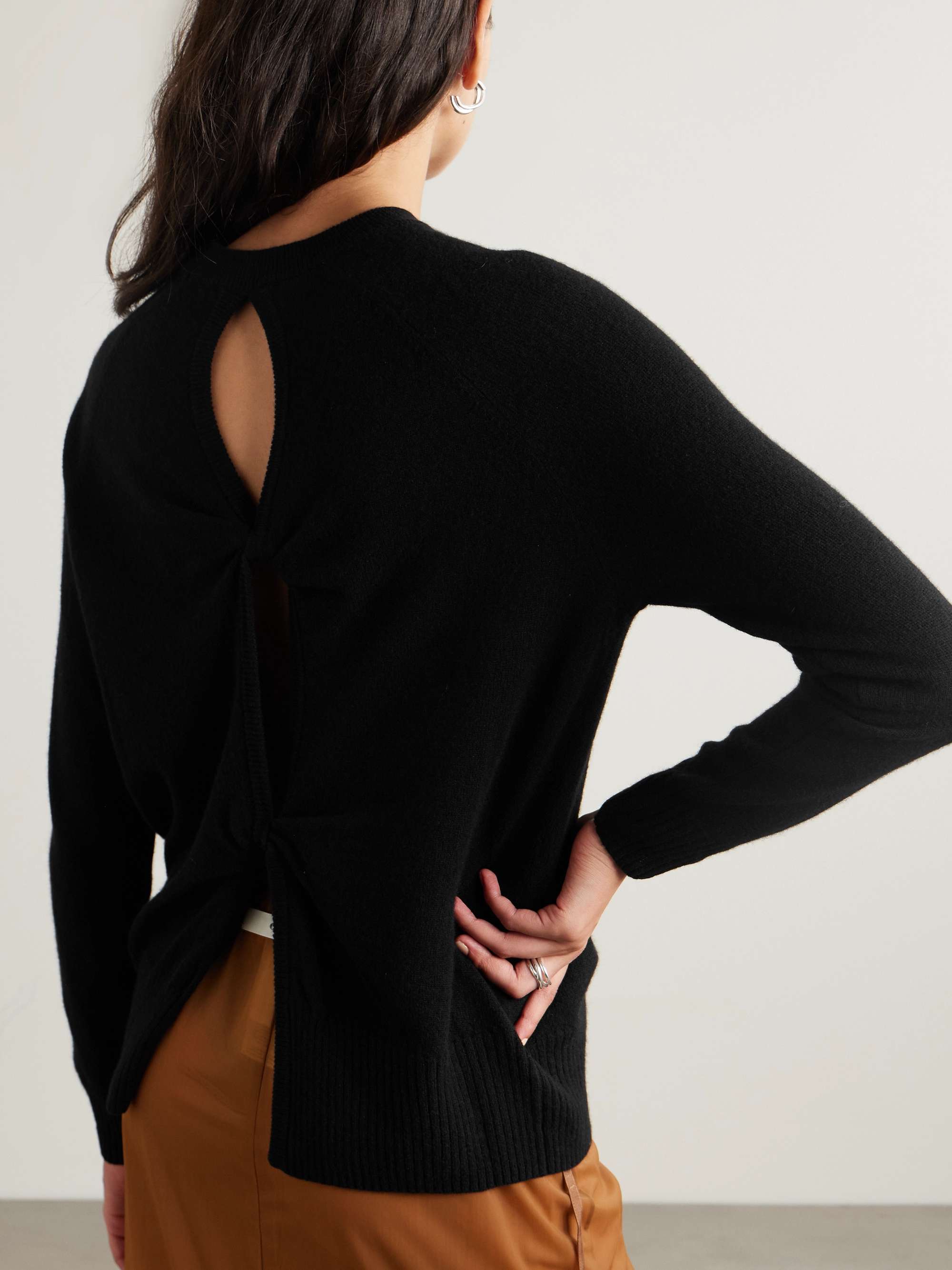 Monument twisted cutout cashmere sweater view