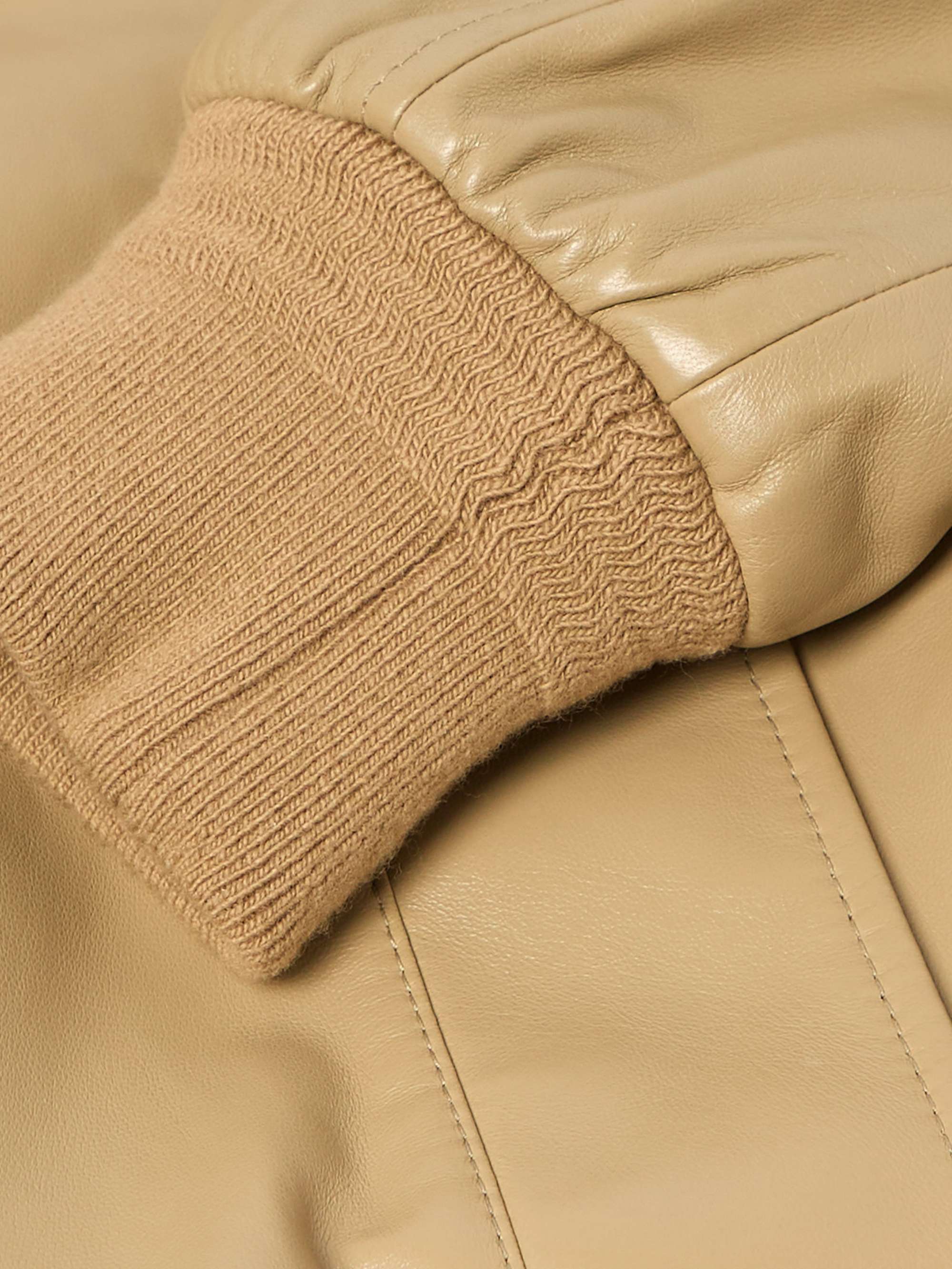 Oversized Leather Blouson Jacket view
