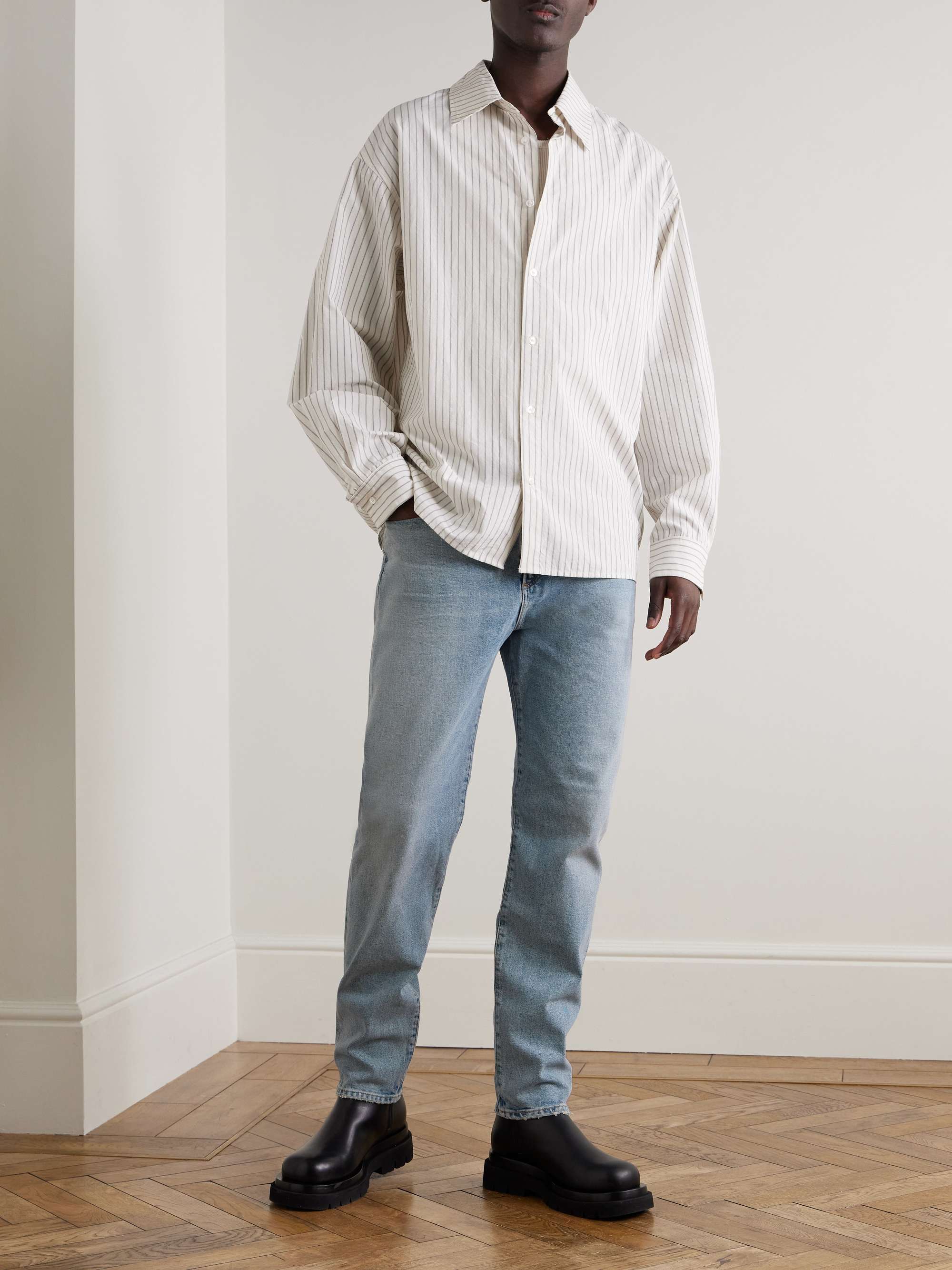 Curtis Slim-Fit Straight-Leg Distressed Jeans view