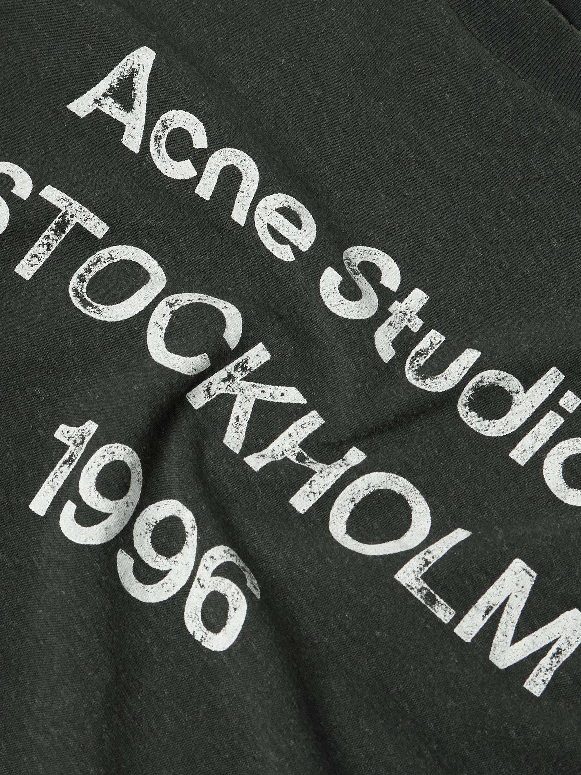 Exford Distressed Logo-Print Cotton-Jersey T-Shirt view