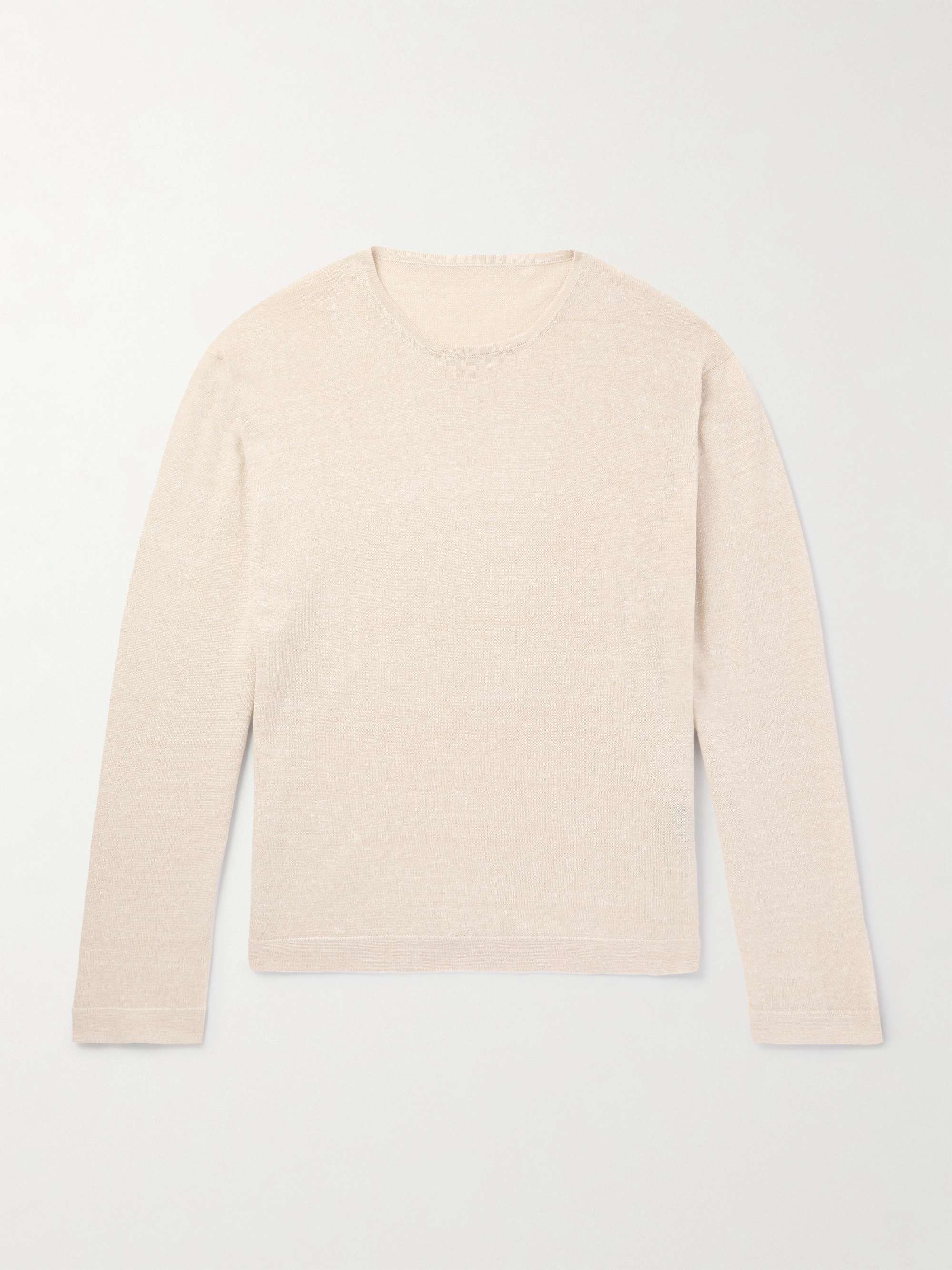 Linen and Cotton-Blend Sweater view