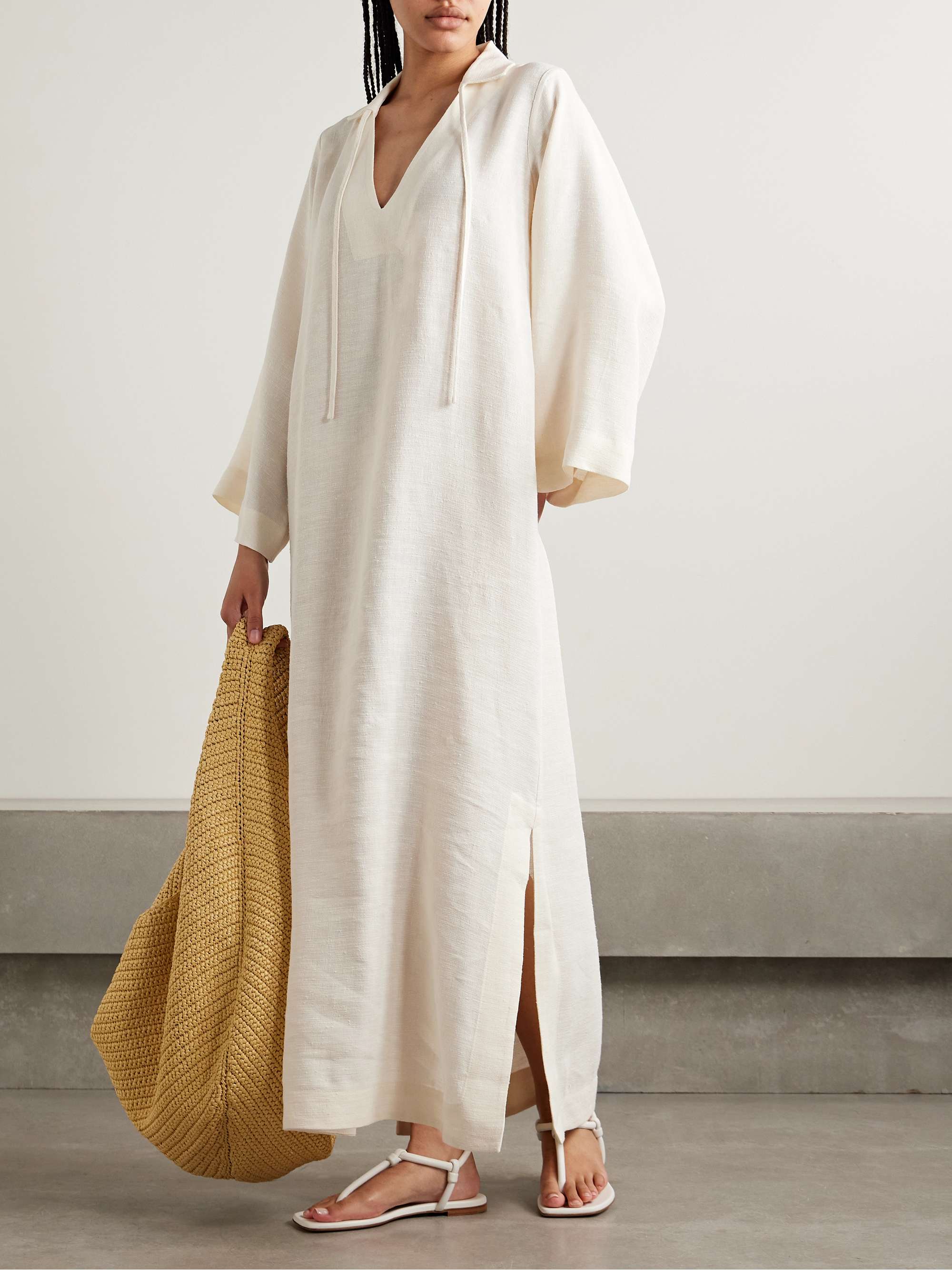 Shantung maxi dress view