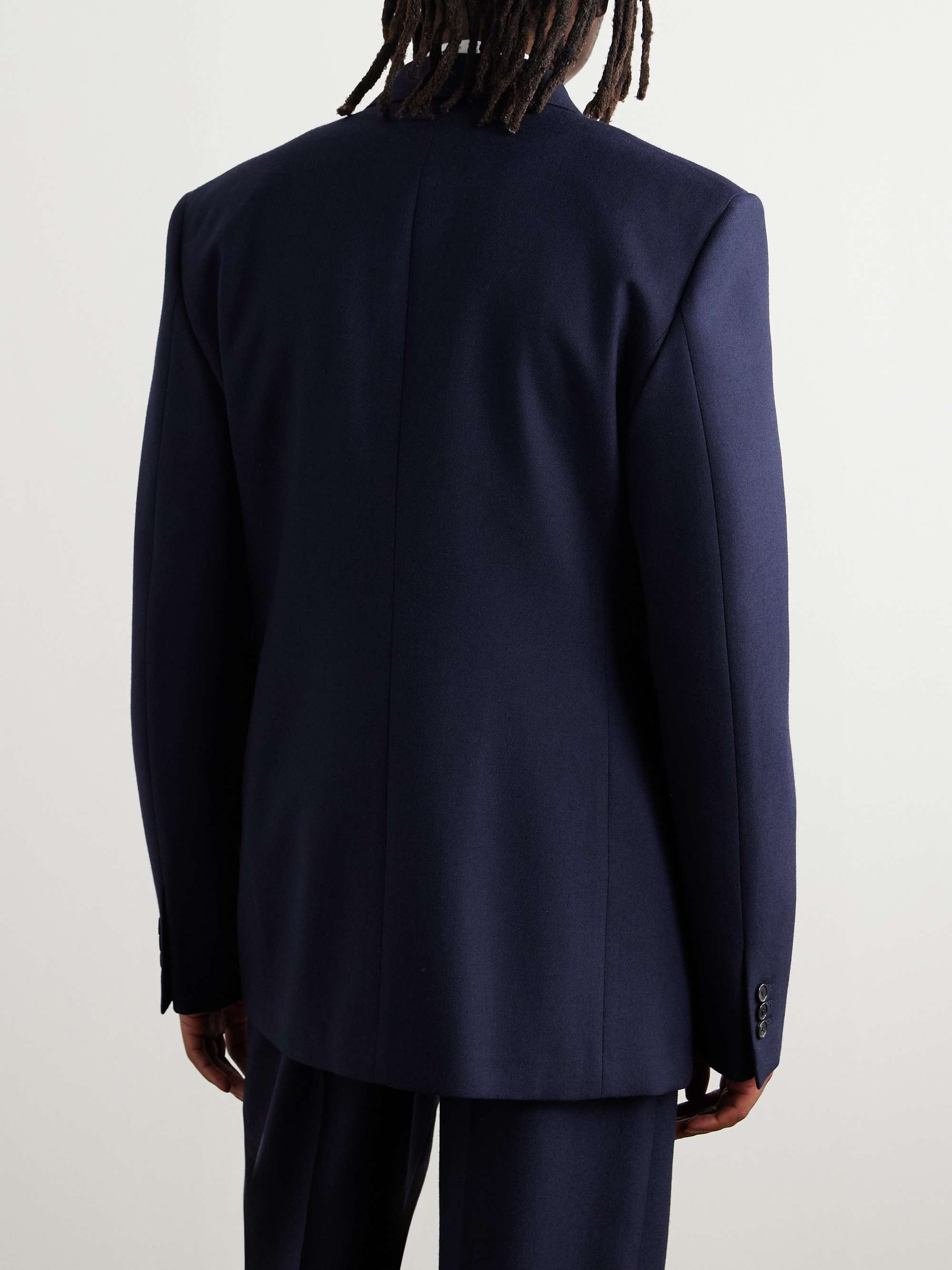 Double-Breasted Wool-Twill Suit Jacket view