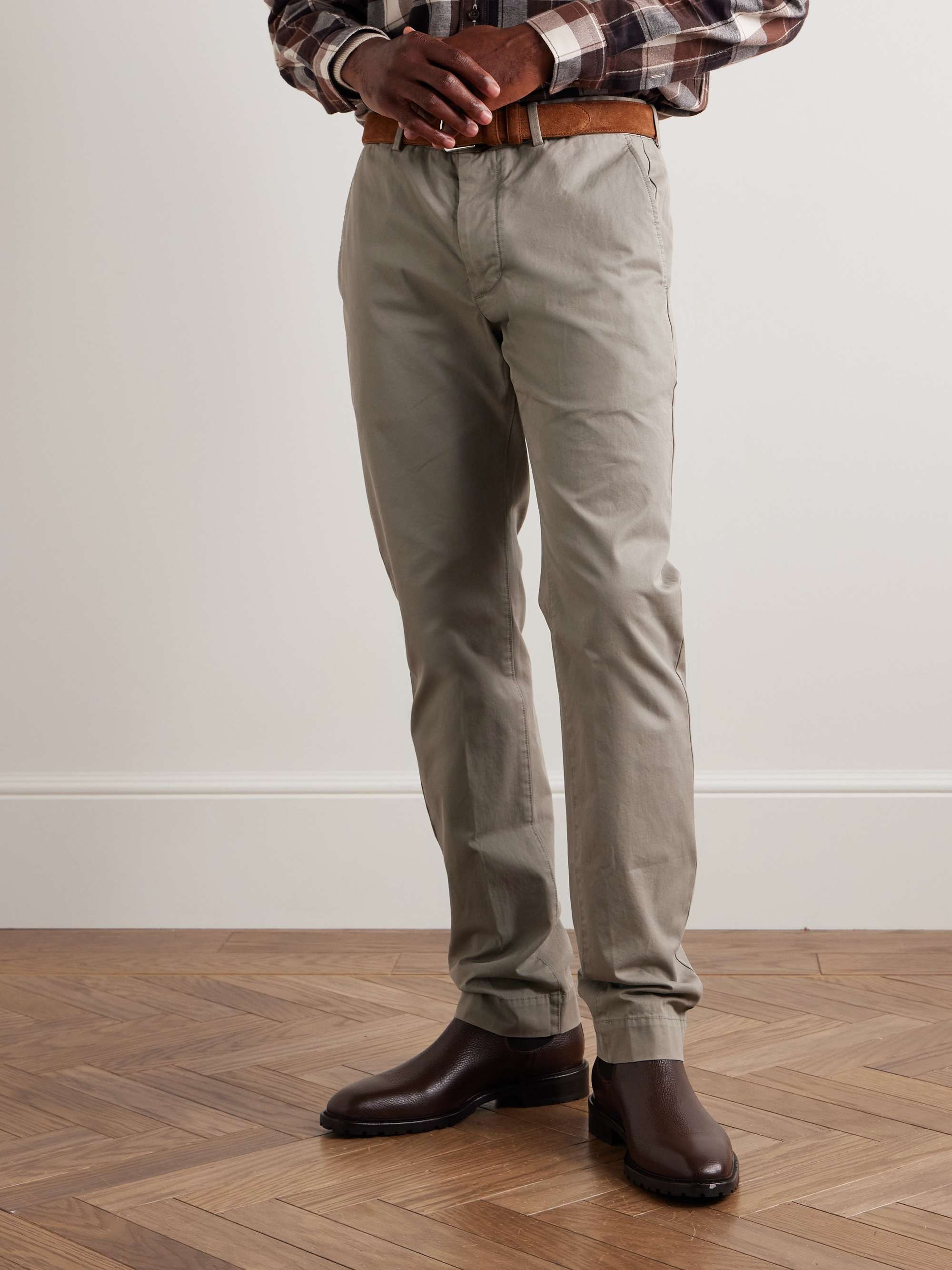 Field Slim-Fit Straight-Leg Garment-Dyed Cotton-Twill Chinos view