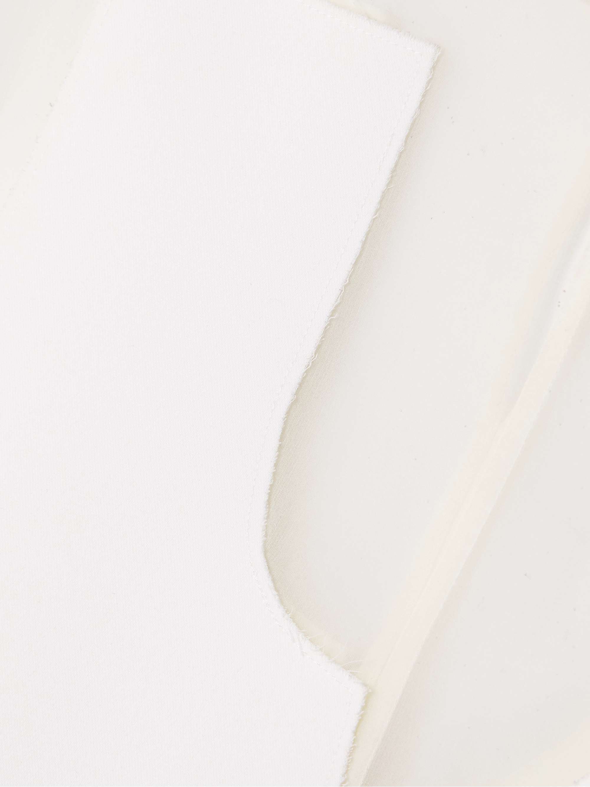 Winona paneled crepe and chiffon mini dress view