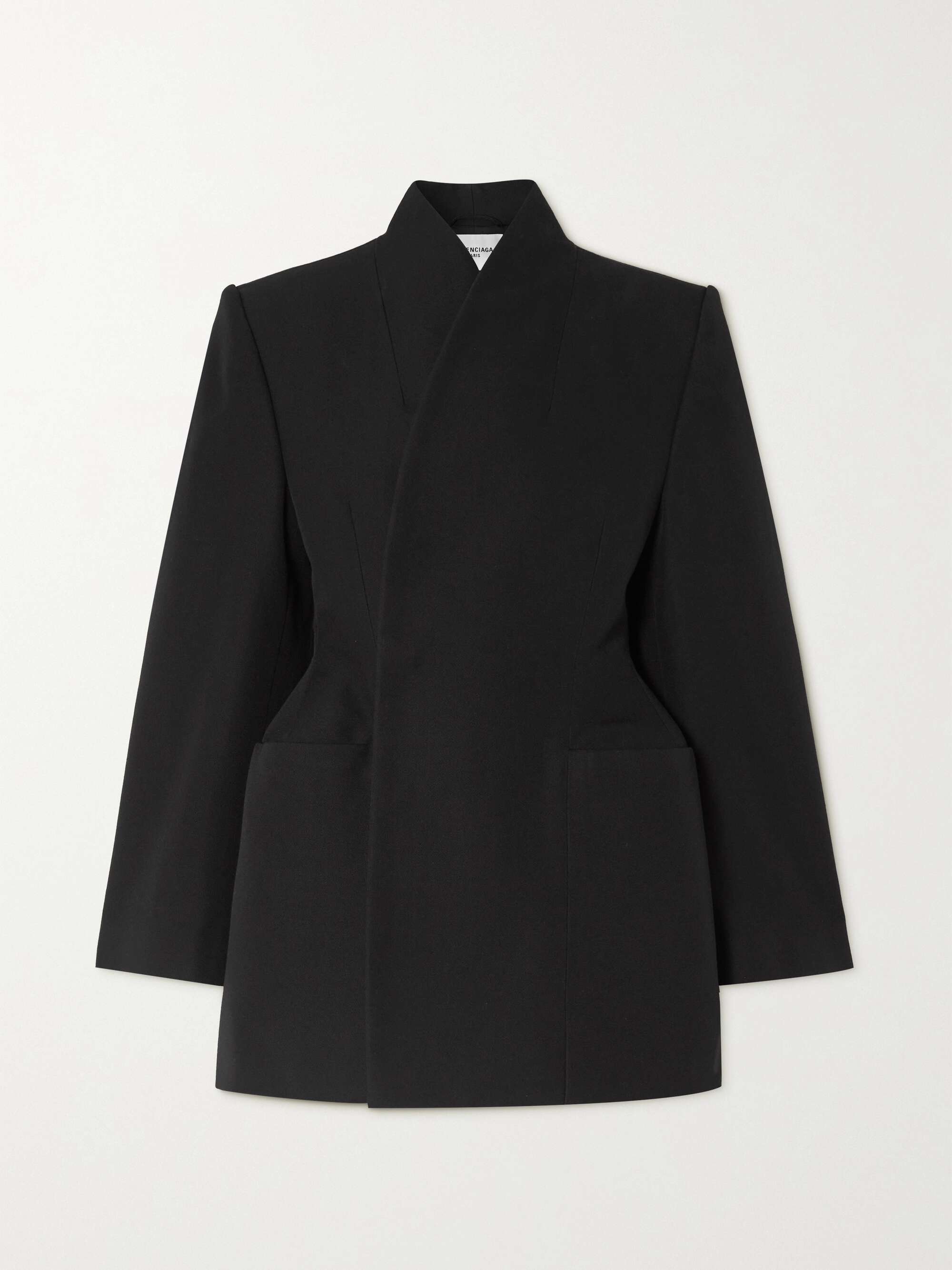 Hourglass wool-gabardine jacket view